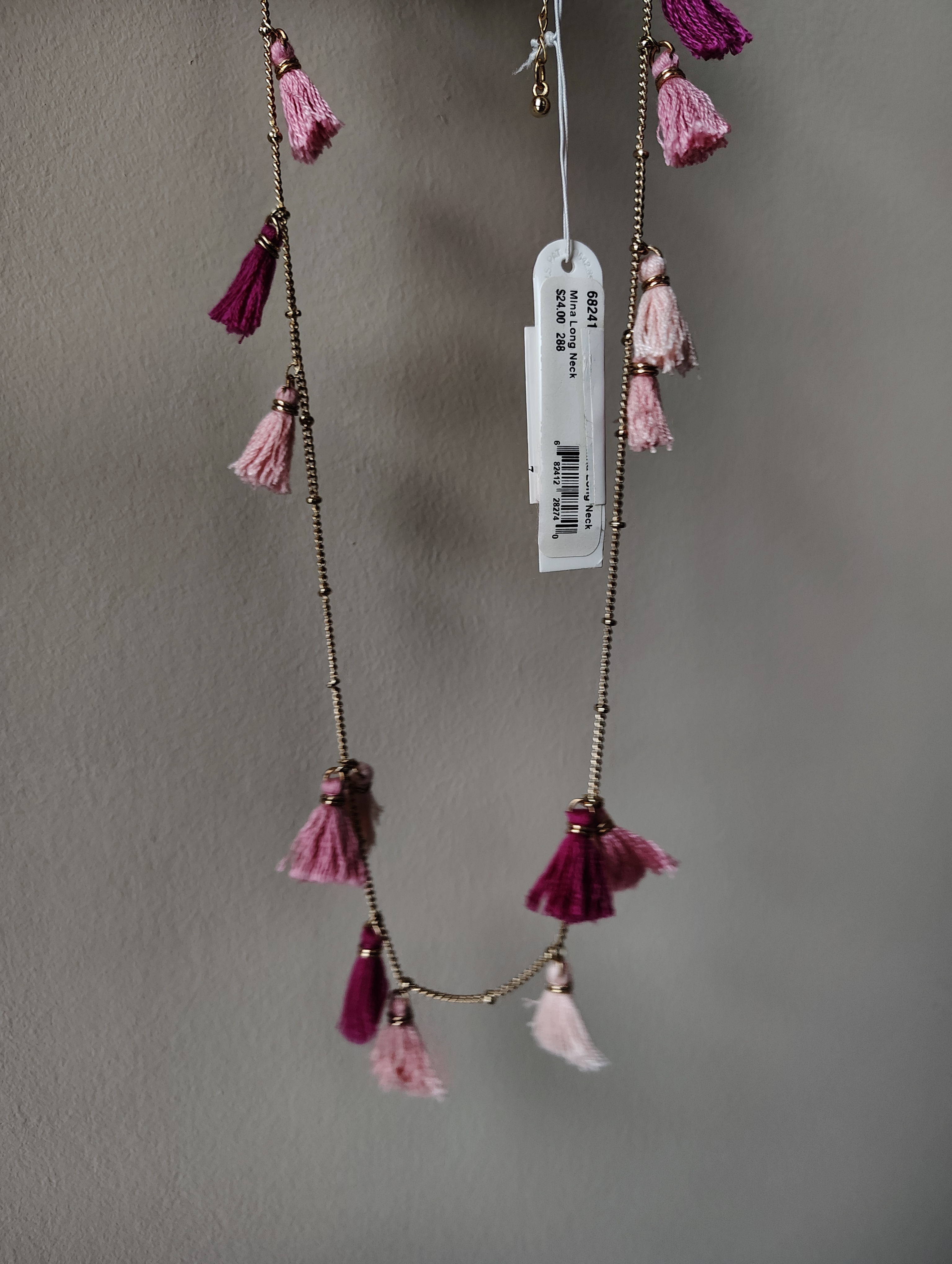 NEW NECKLACE- Aqua (Macy's US price tag, Sale)