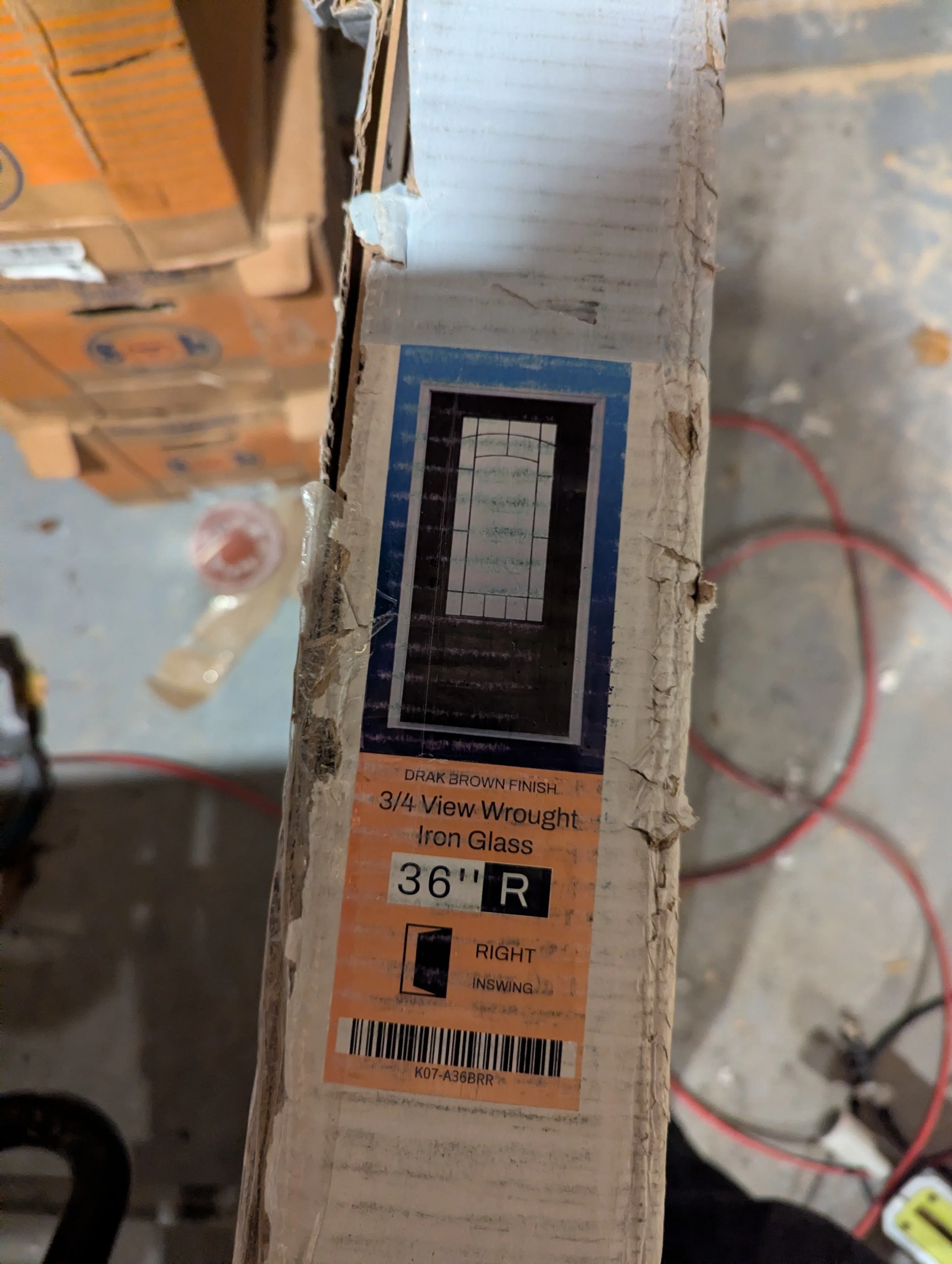 Frosted Painted Fibreglass Front Door - 36 x 80 image indicator(9)