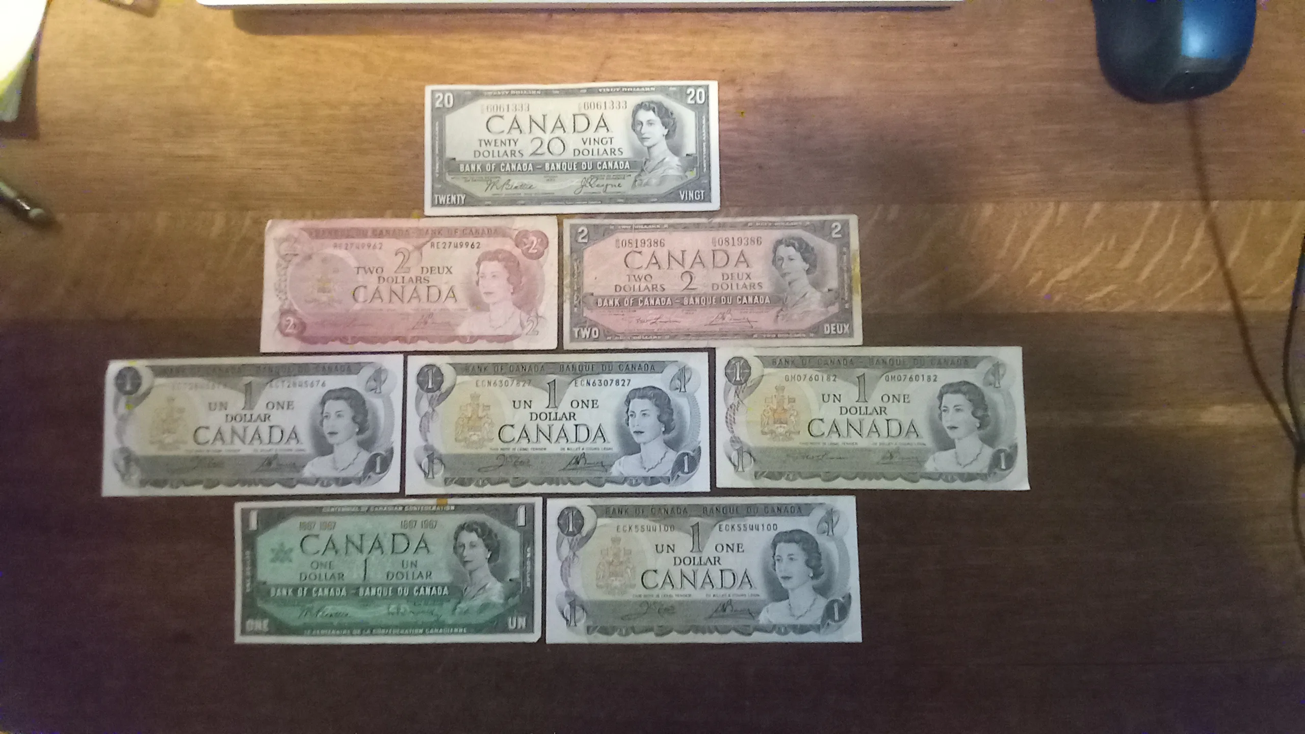 Old Canadian Paper Money Bills