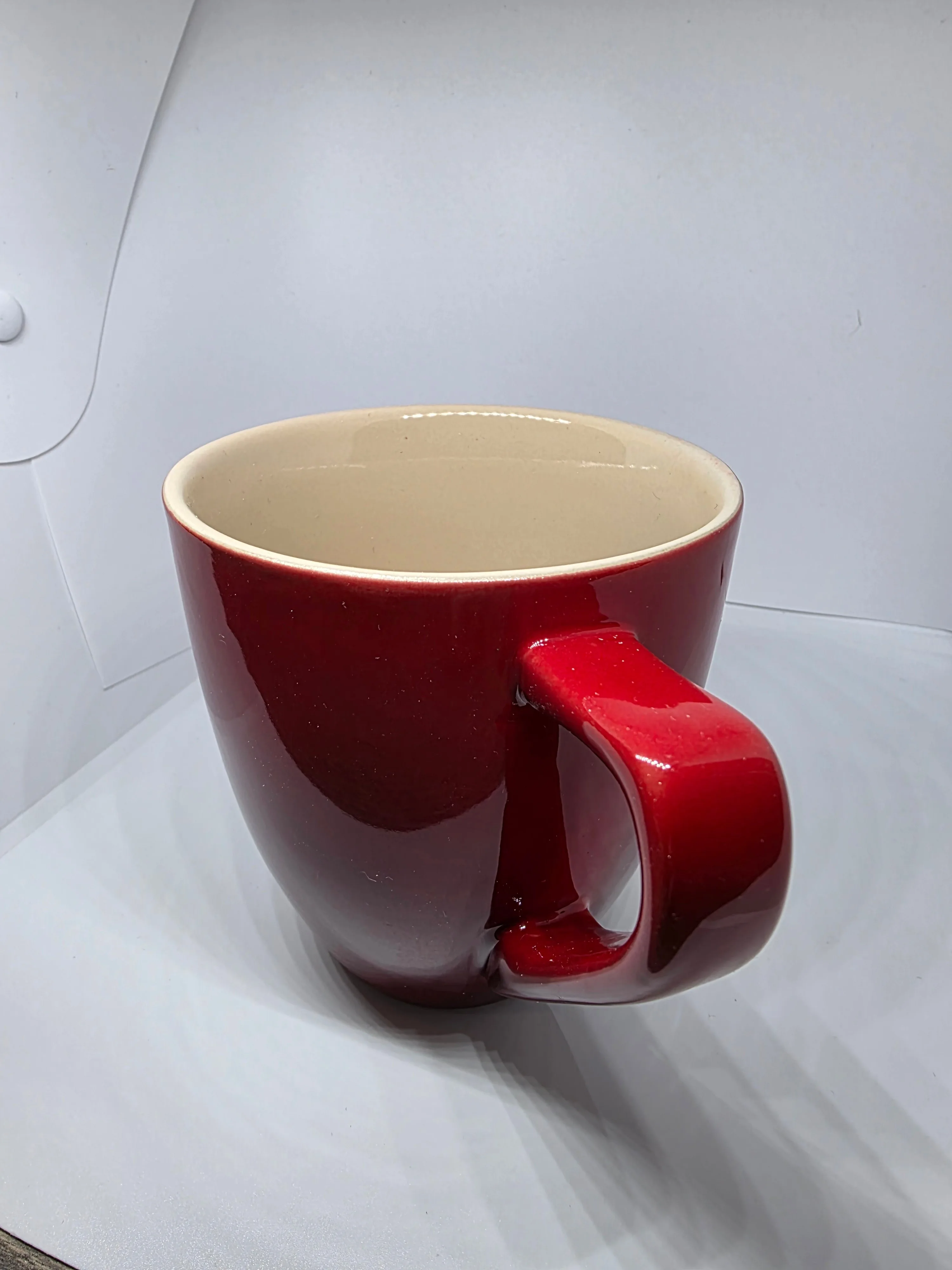 Le Creuset Red Stoneware Mugs - Set of 4 - Brand New 350ml/12 oz image indicator(3)