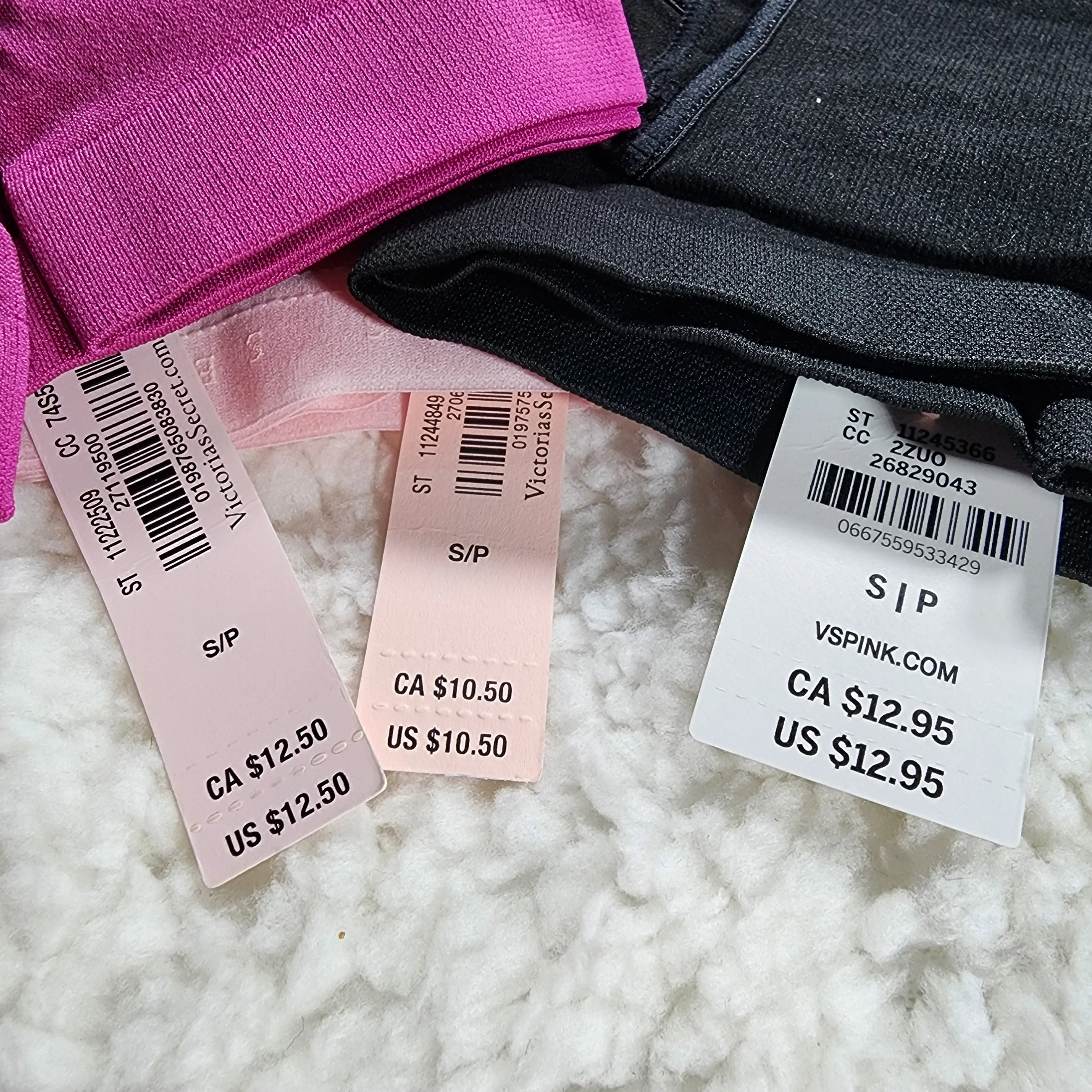 Lot of 3 Pink Victoria's Secret Panties, Size S, NEW WITH TAGS image indicator(4)