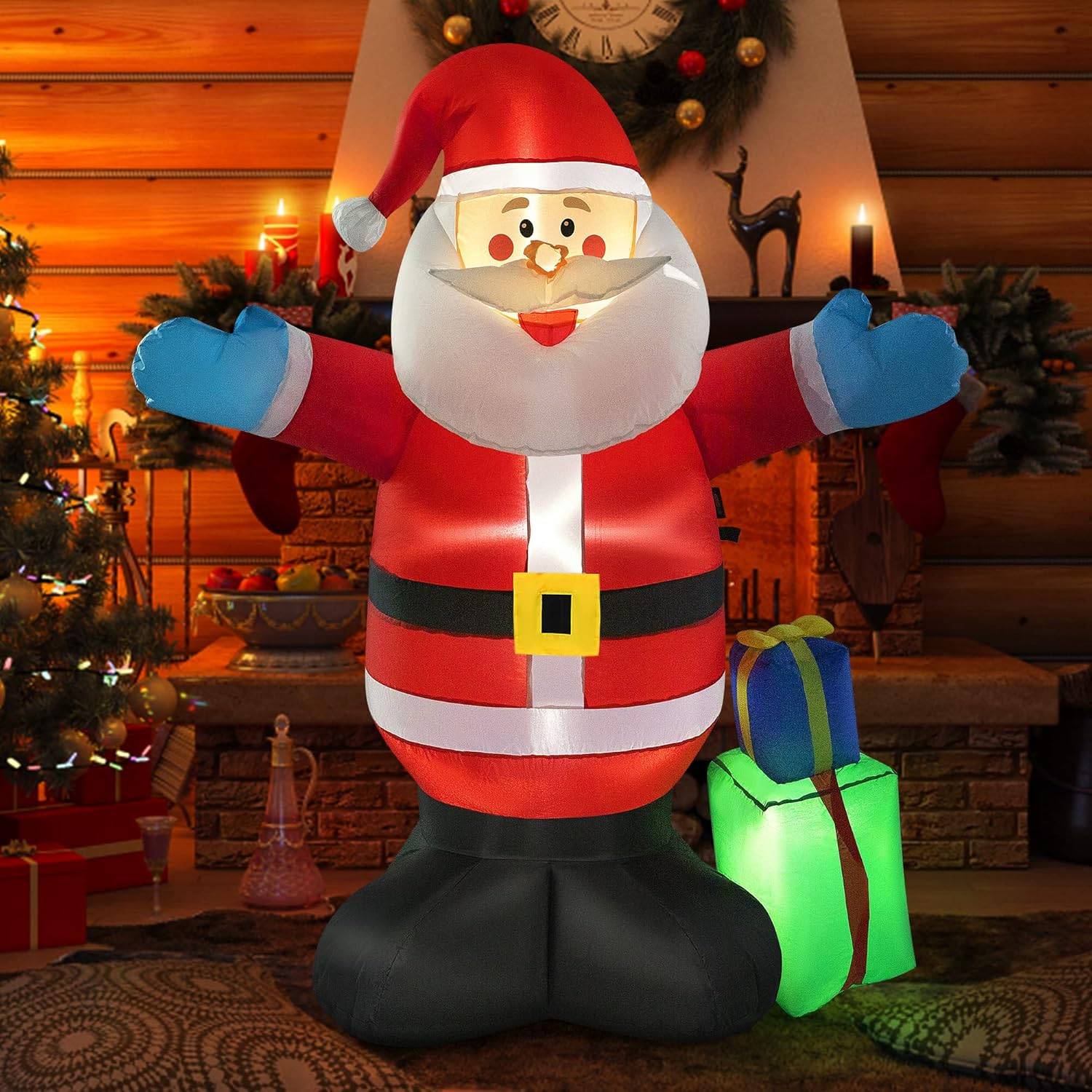 New Vivohome 5ft Christmas Inflatable Santa w/LED - photo 2