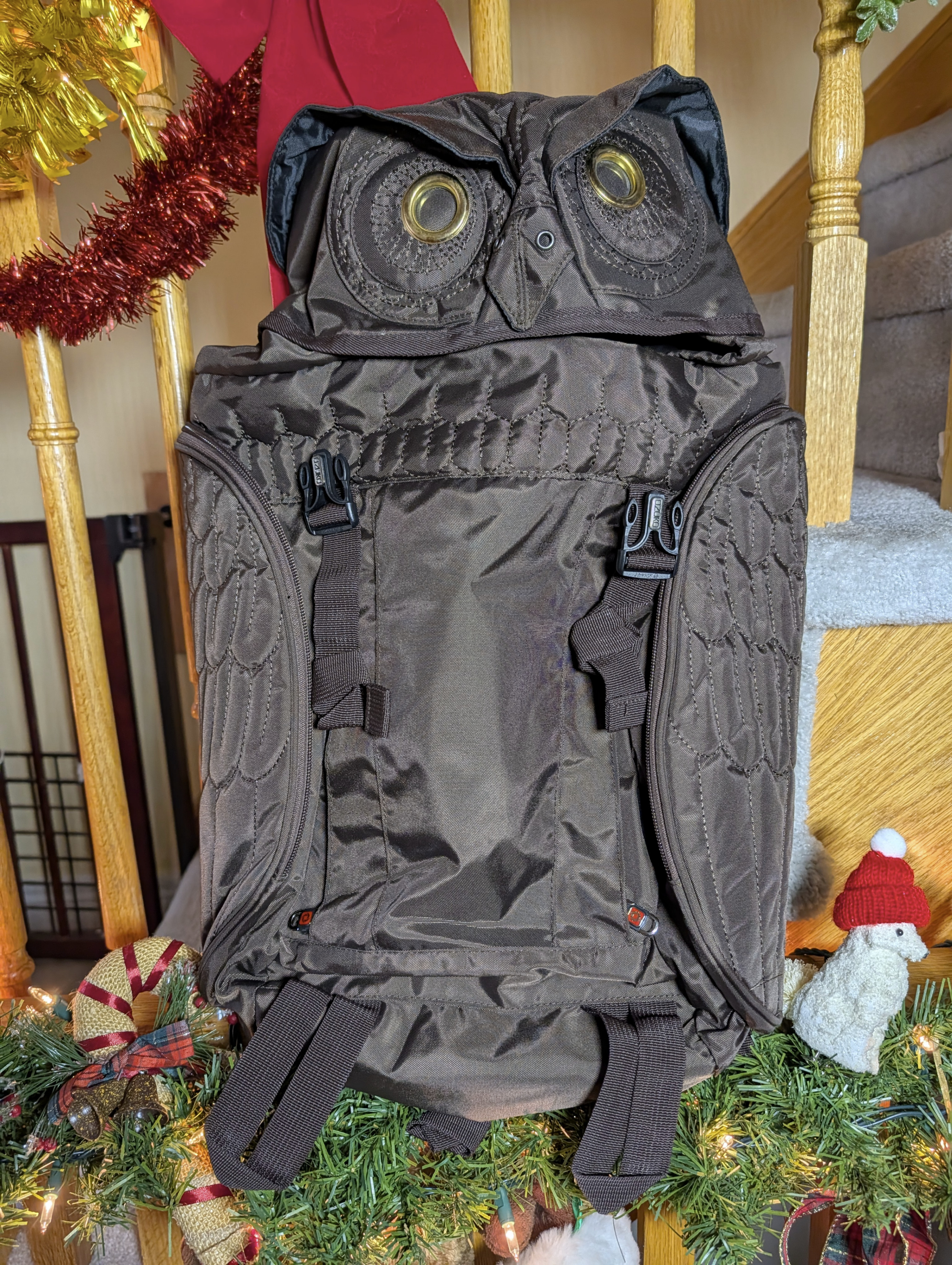 Ozuko Brown Owl Laptop Backpack - photo 3