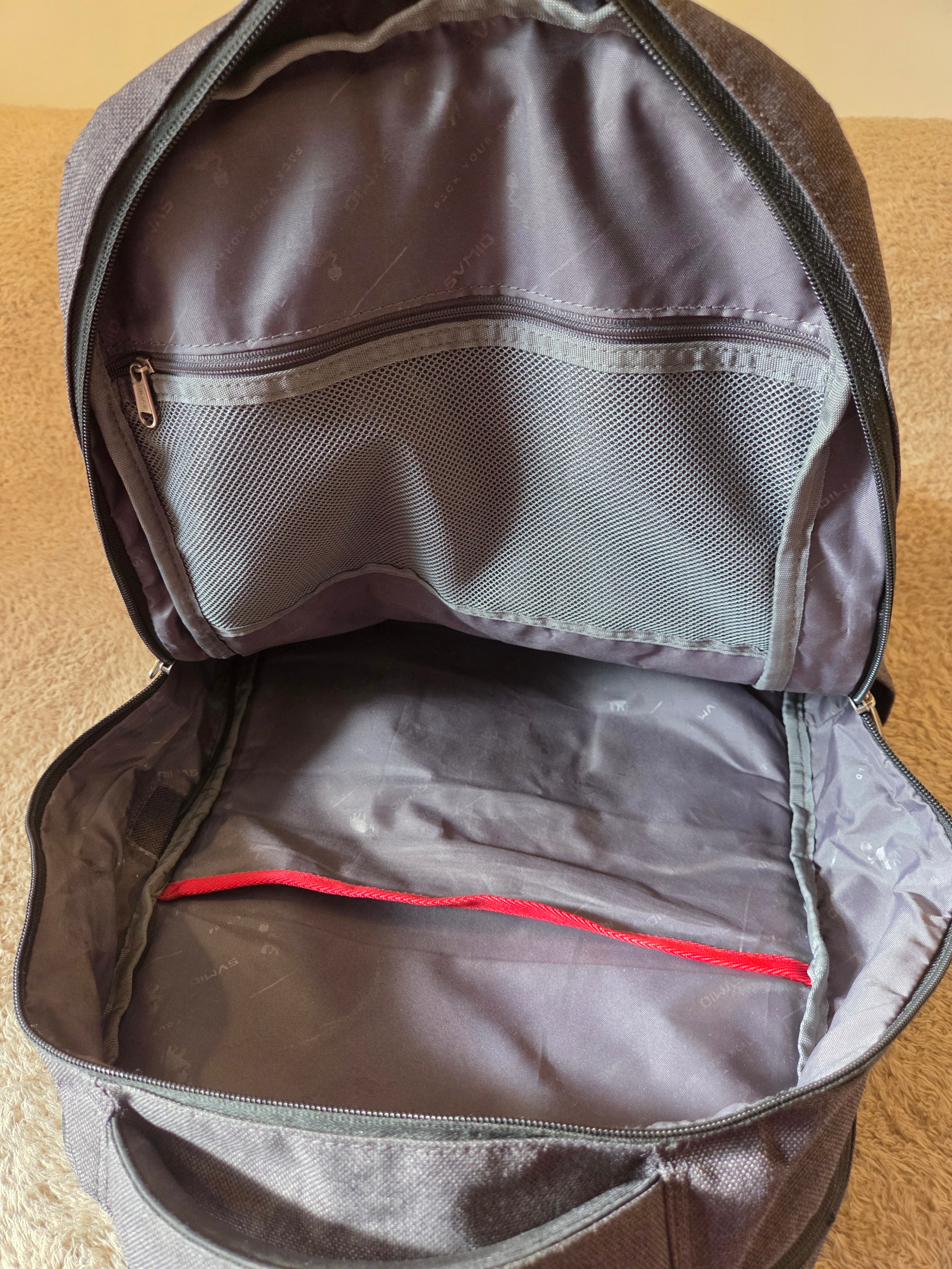 DIWEIO Laptop Backpack 15.6 in, USB Port, Grey - photo 3