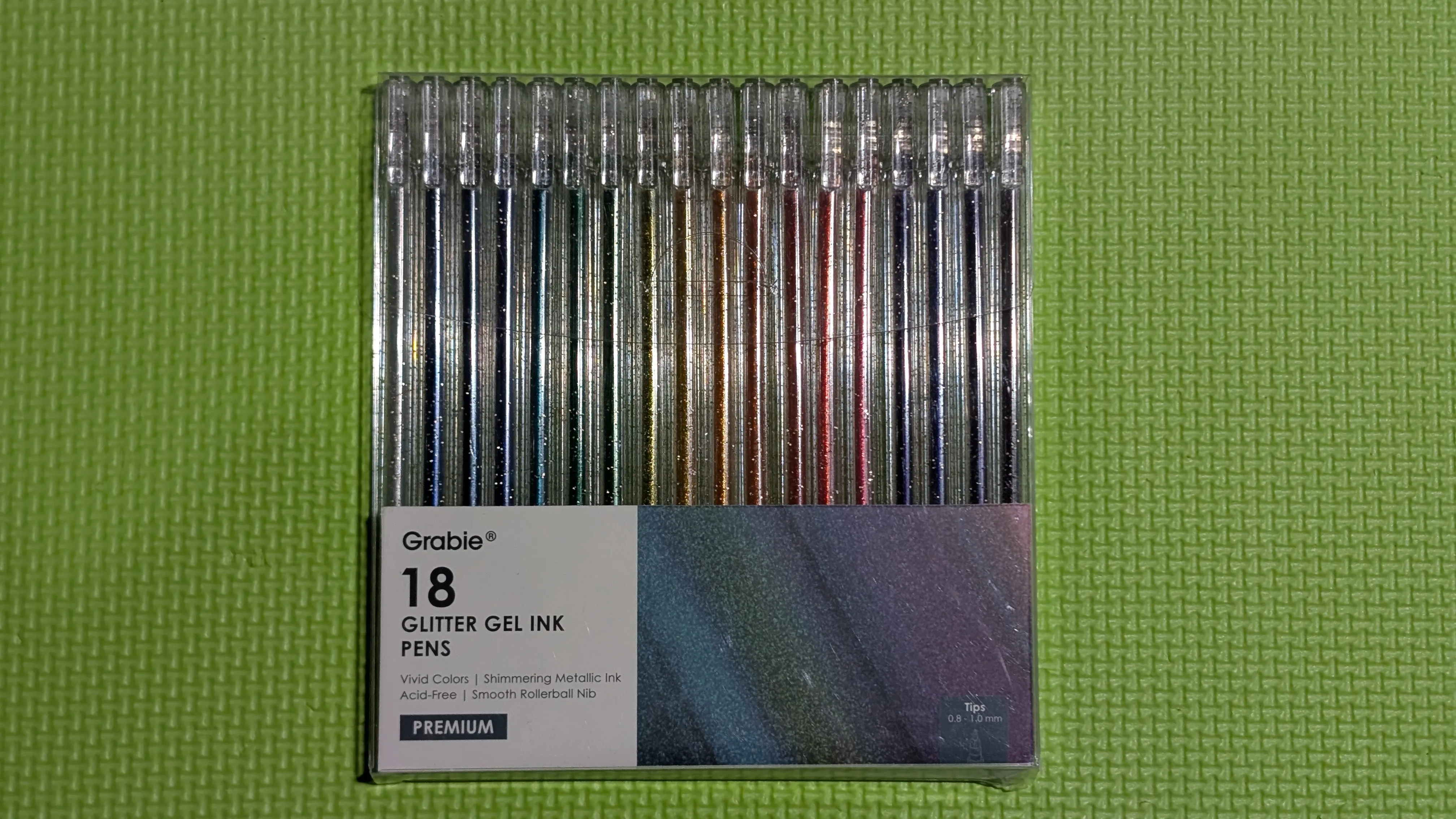 Grabie 18 Glitter Gel Premium Ink Pens - New image indicator(2)