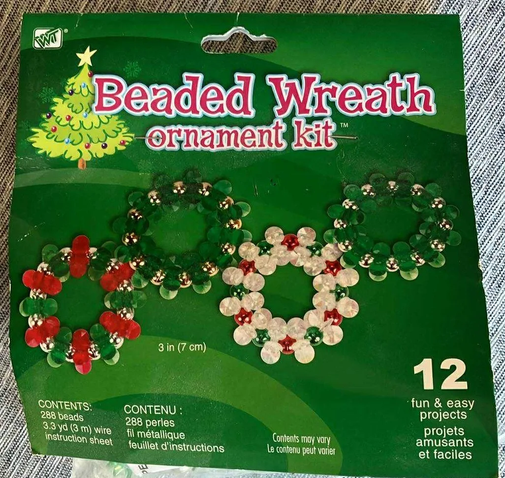 Westrim Crafts Beaded Wreath Ornament Kit (New)