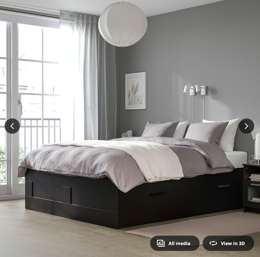 IKEA BRIMNES Bed  King Size + HAUGESUND spring mattress - photo 5