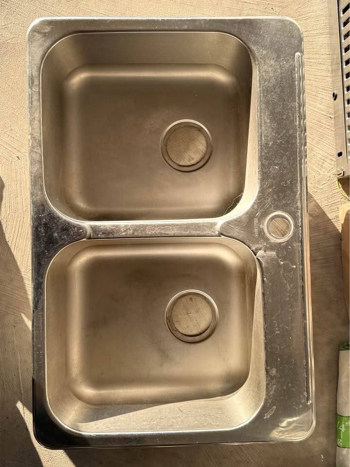 Two Bowl Kitchen Sink (Without Accessories)