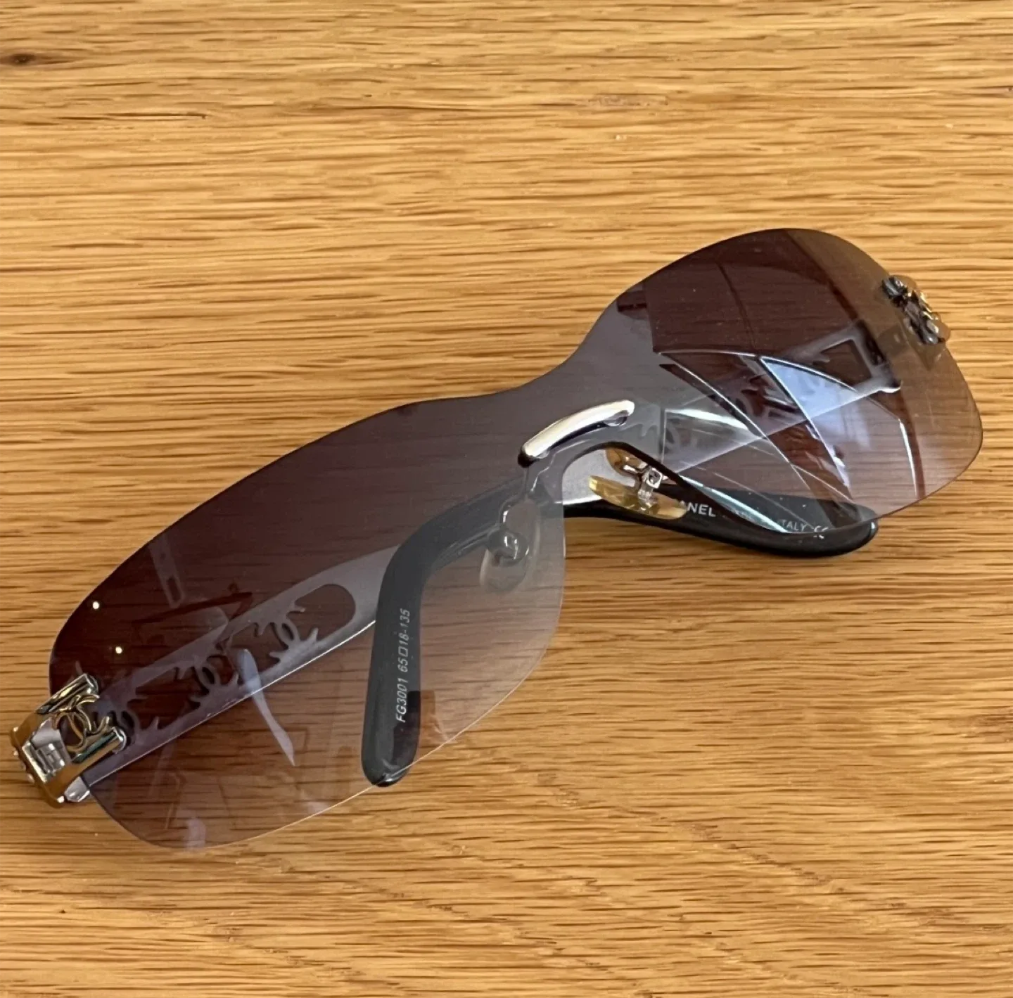 Vintage Chanel Y2K Rimless Sunglasses - Made in Italy