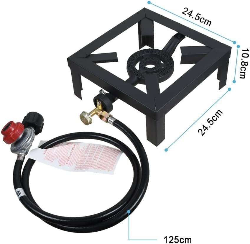 80,000 BTU Outdoor Propane Burner & Regulator/Hose - New - photo 4