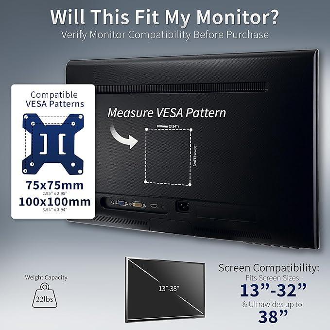 New VIVO Black Monitor Desk Mount - 13" to 38" - photo 5