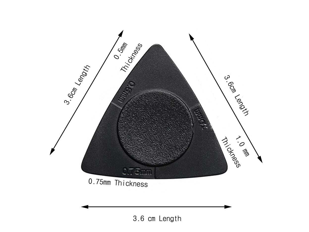 15 pcs Multi-Thickness Guitar Picks – 0.5mm, 0.75mm, 1.0mm - photo 3