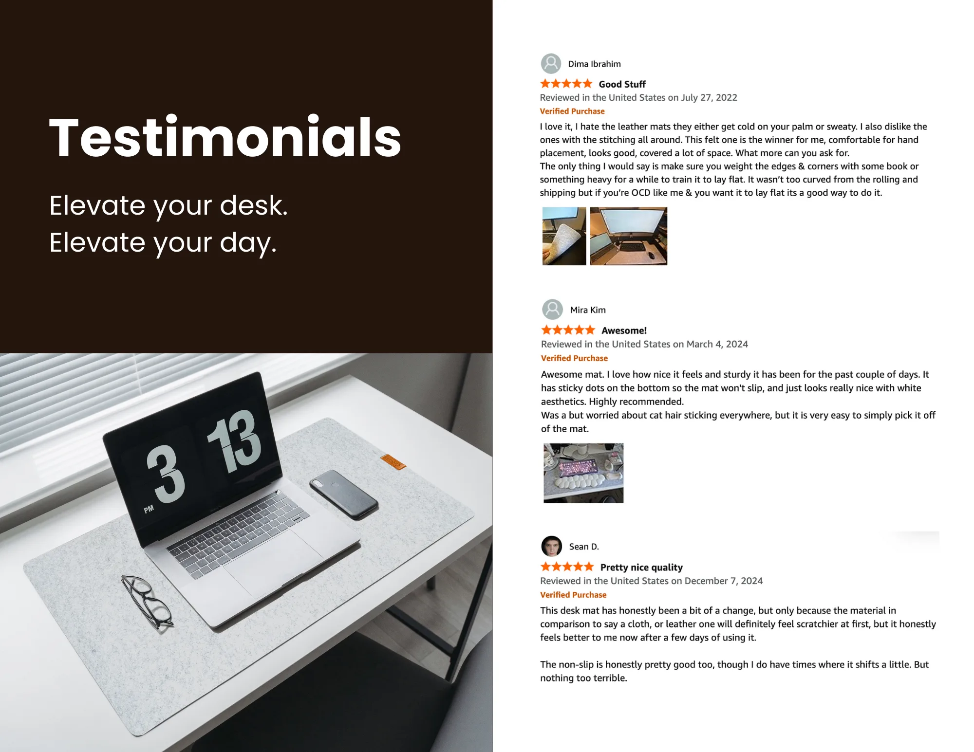 EROS Office Products - Non-Slip Felt Desk Mat image indicator(7)