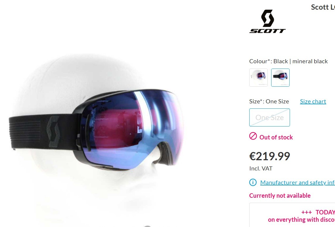 BRAND NEW Snow Scott googles