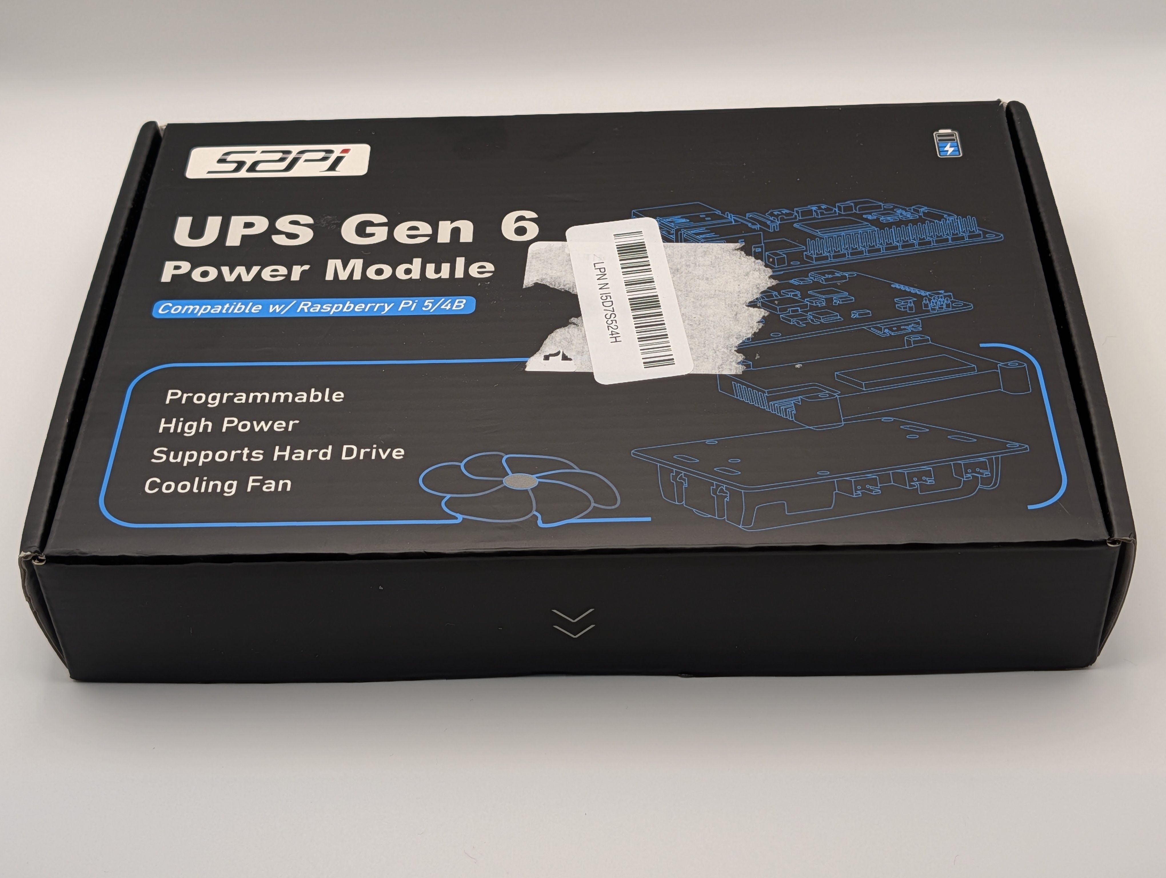 52Pi UPS Gen 6 Power Module for Raspberry Pi 5/4B