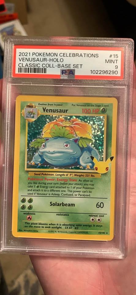2021 Pokemon Celebrations Venusaur-Holo Card - Mint Condition!
