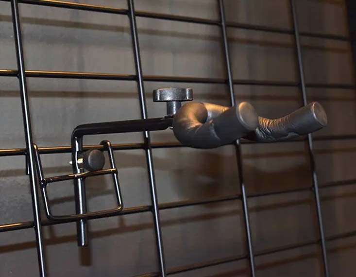 Guitar hanger Wall Mount Display for honey comb mesh - photo 4