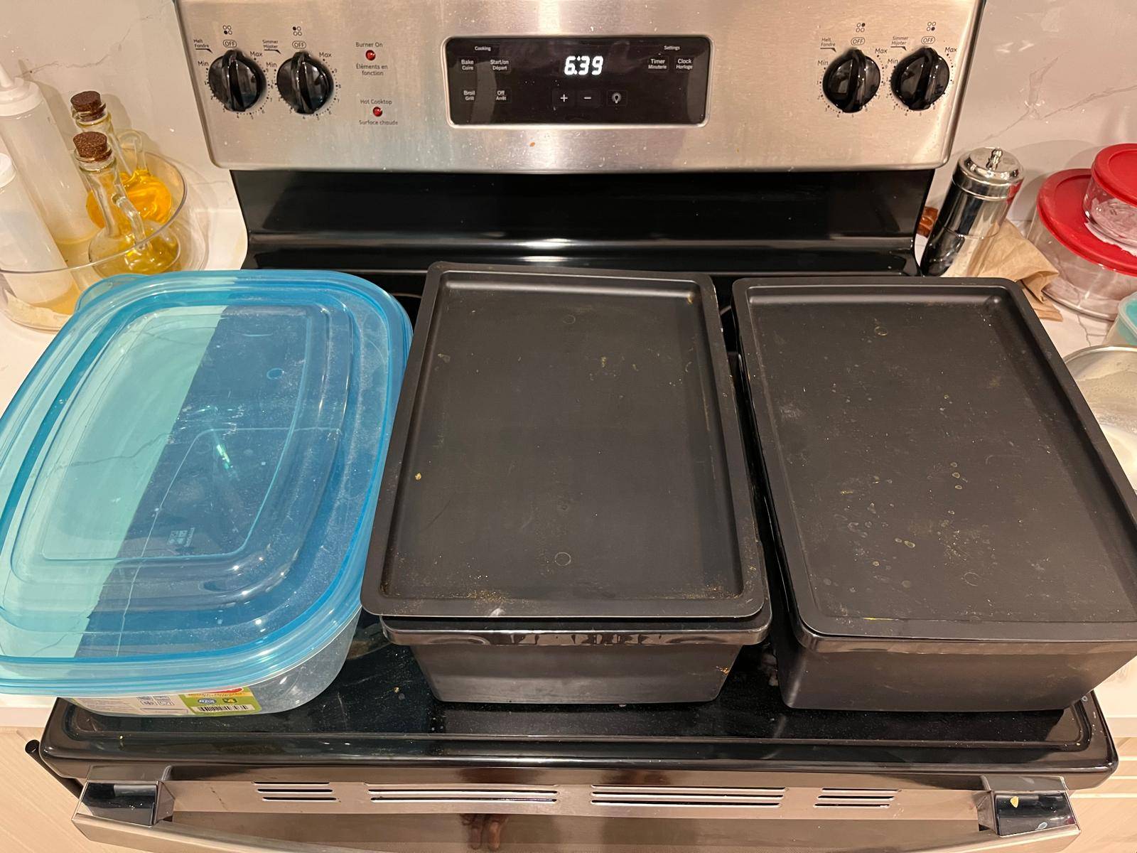 Set of 3 Large storage boxes with Lid - photo 2