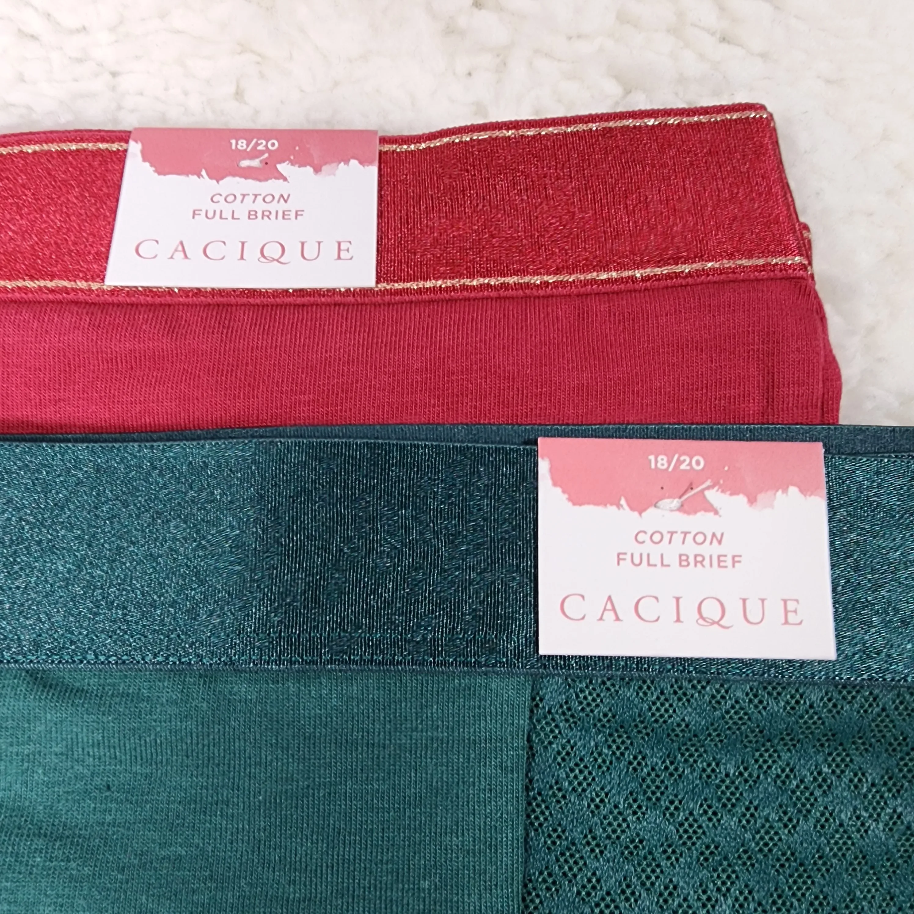 18/20 Lane Bryant Cotton Full Brief Panty With Wide Waistband image indicator(4)