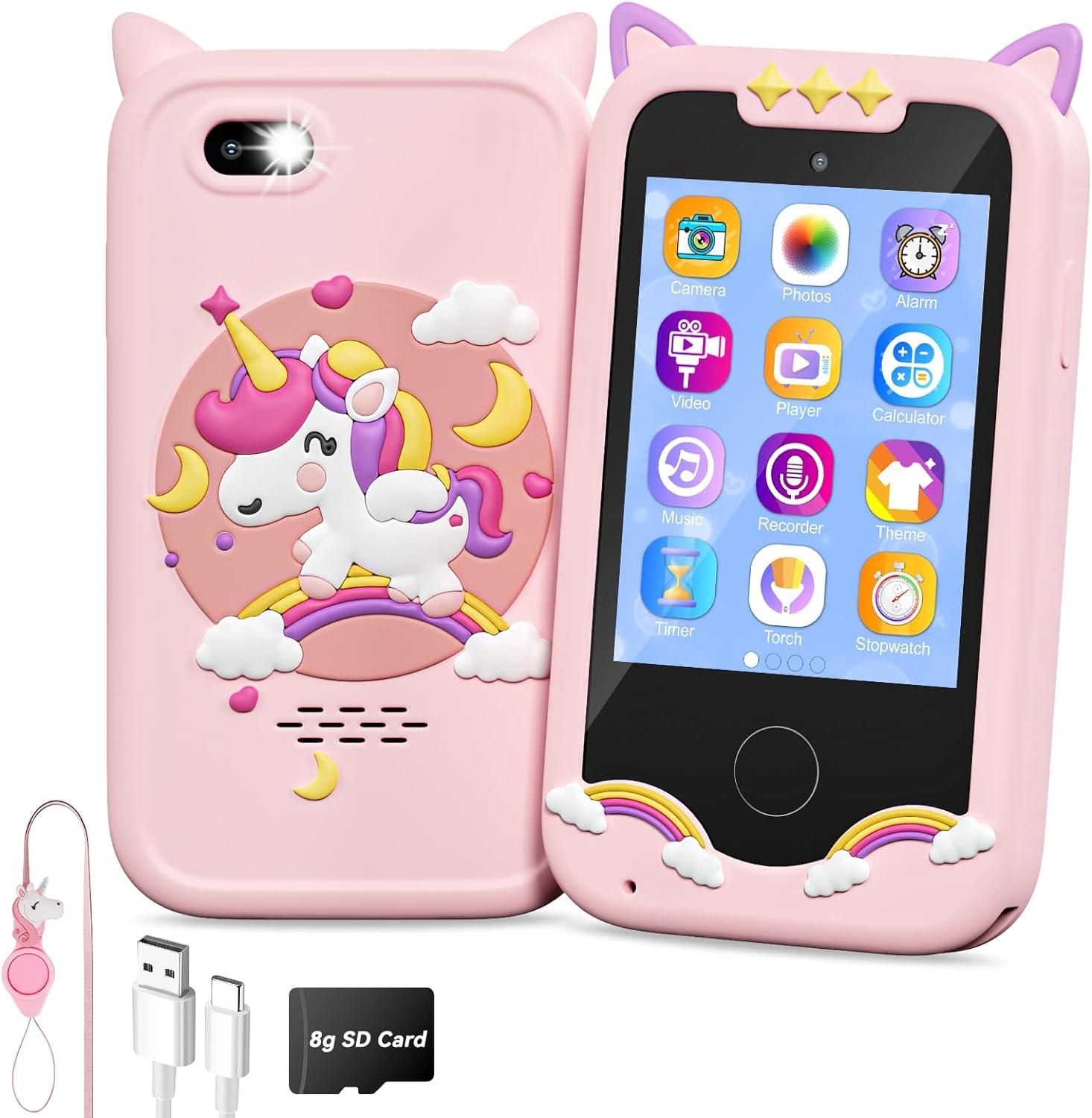 Kids Toy Phone - Pink Unicorn Case