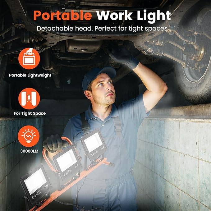 30000 Lumen Work Lights with Stand - photo 3
