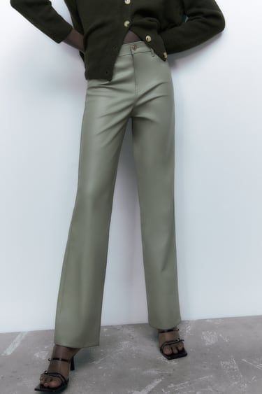 New w tags Zara Faux Leather Pants - Size 8 - photo 2