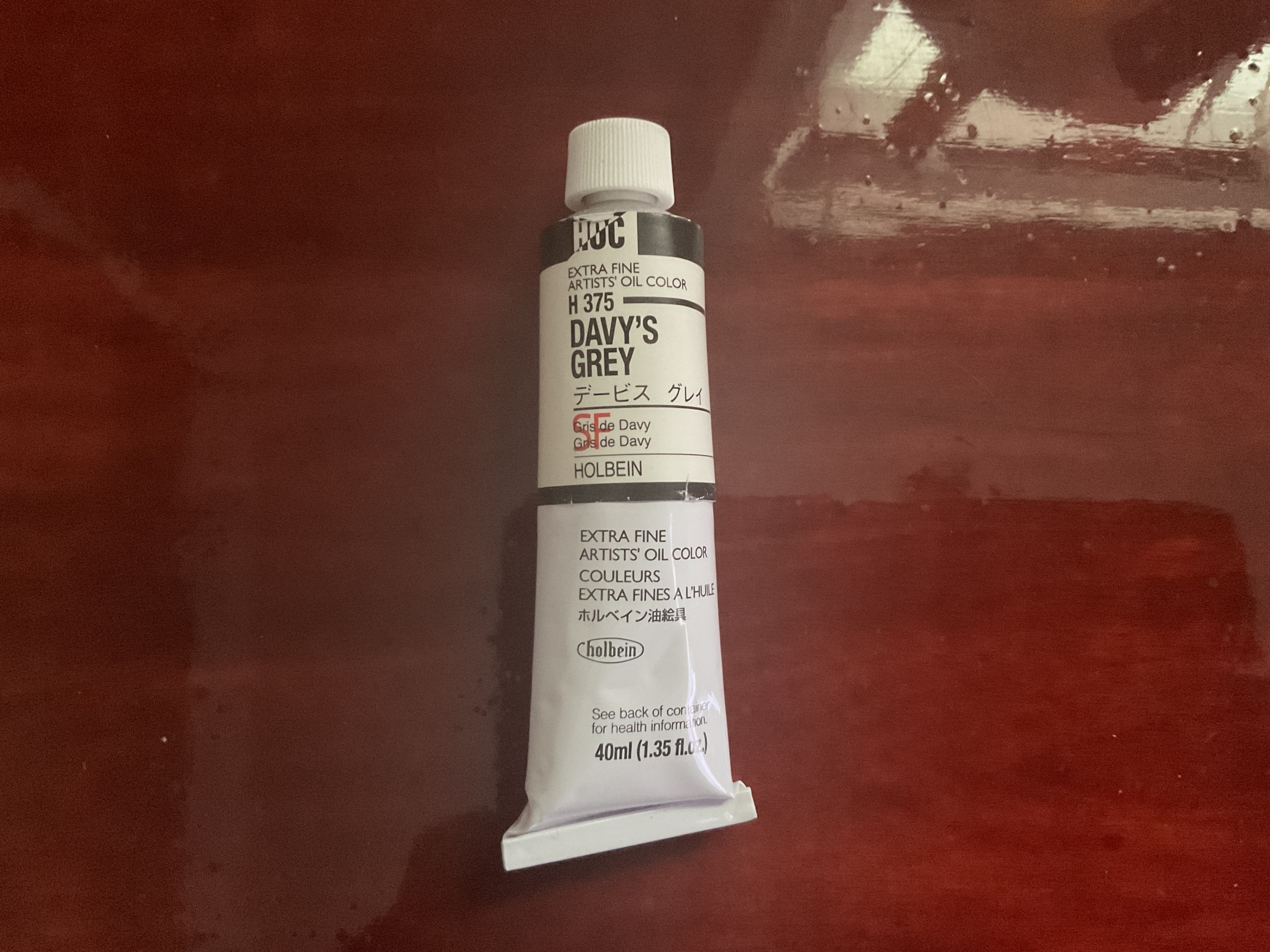 Holbein Artist's Oil Color - Davy's Grey - photo 3