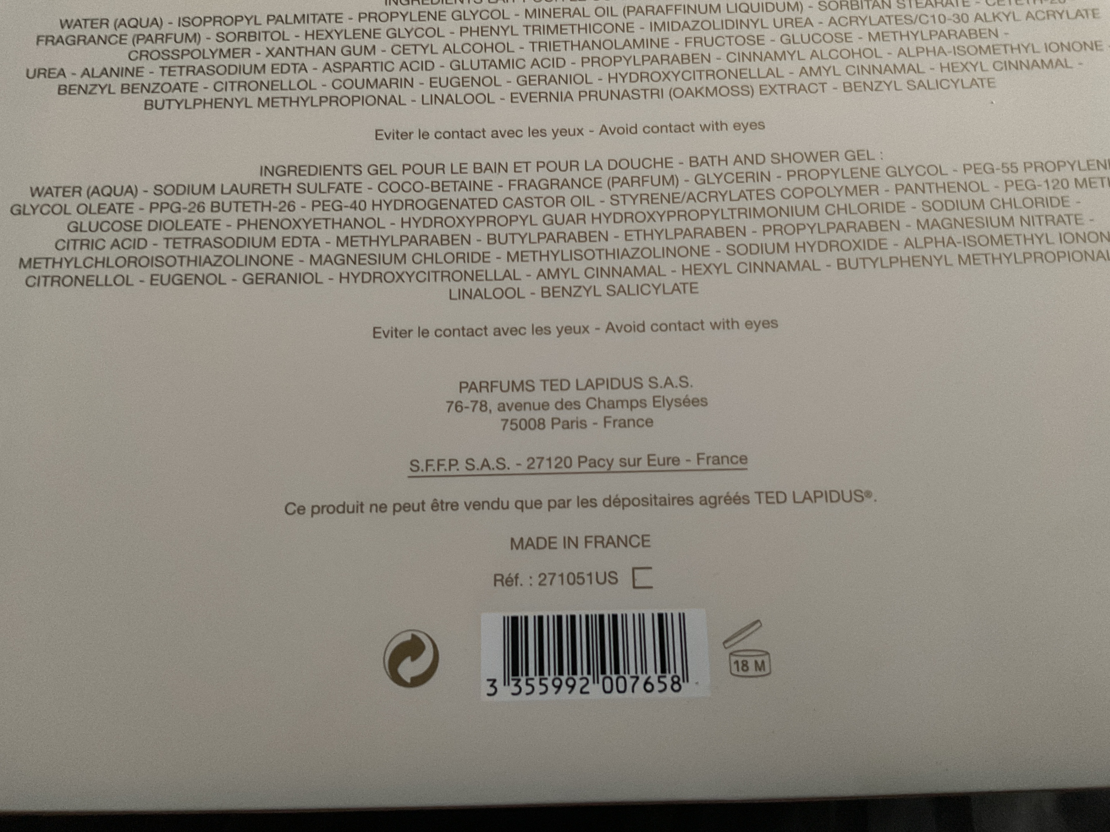 Ted Lapidus Creation 3-Piece Gift Set - photo 4