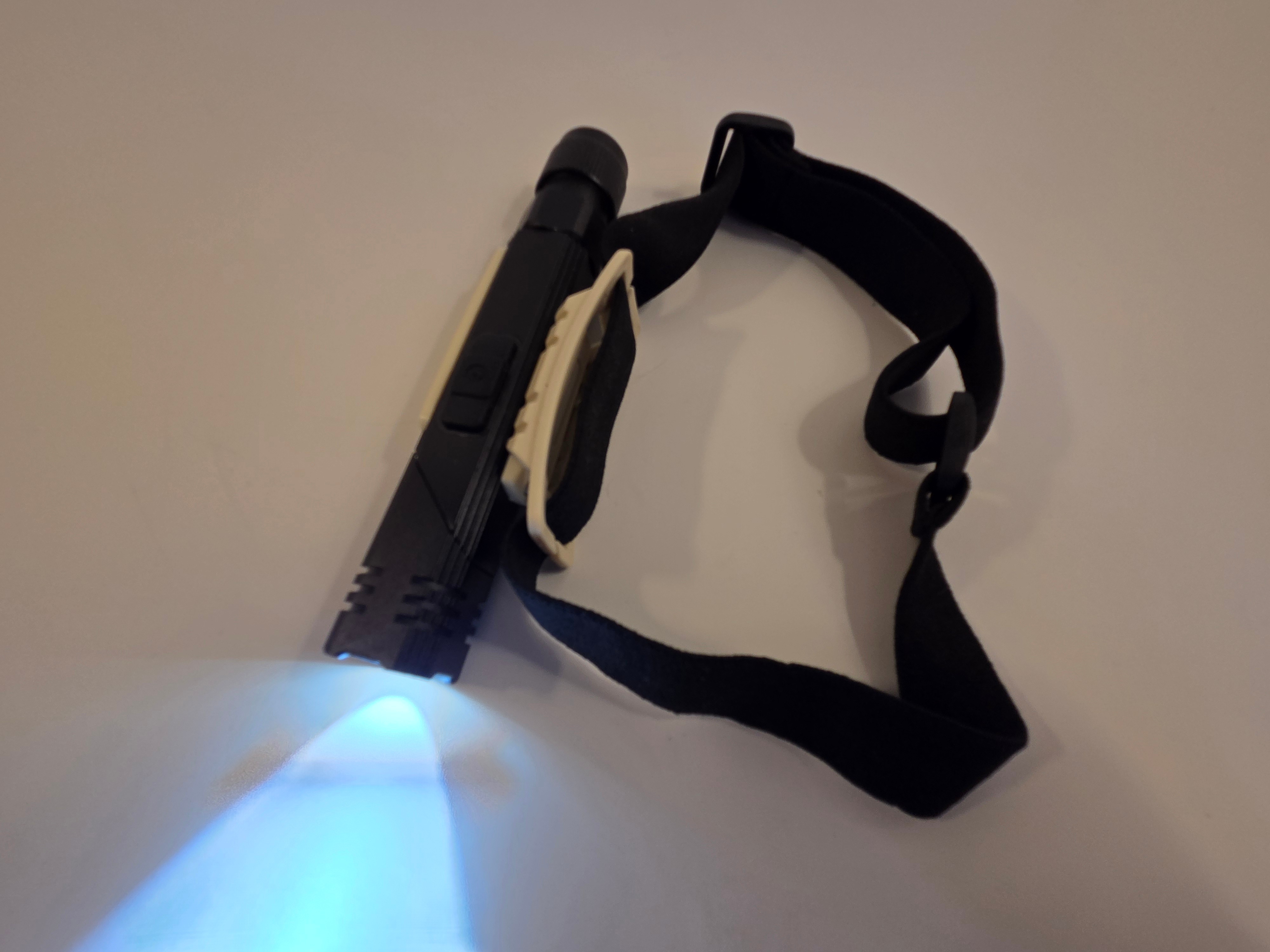 Magnetic USB Headlamp/Work Light, COB + Spot, Strap