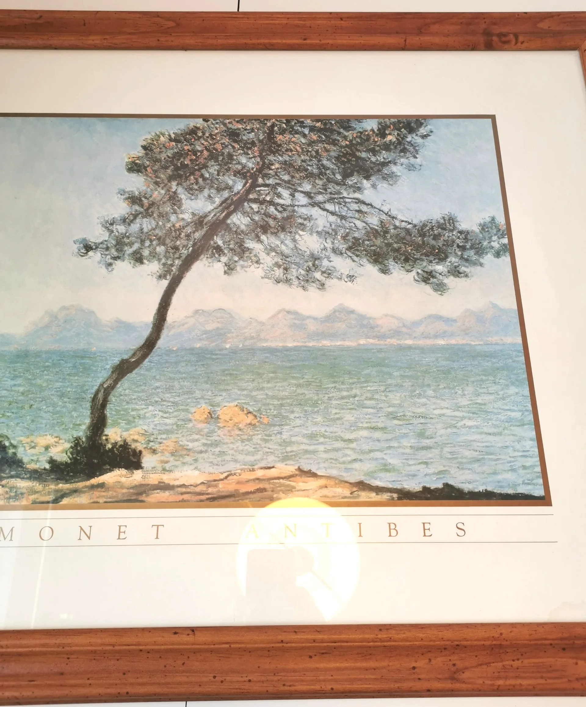 Beautifully Hardwood framed Monet Print Vintage image indicator(7)