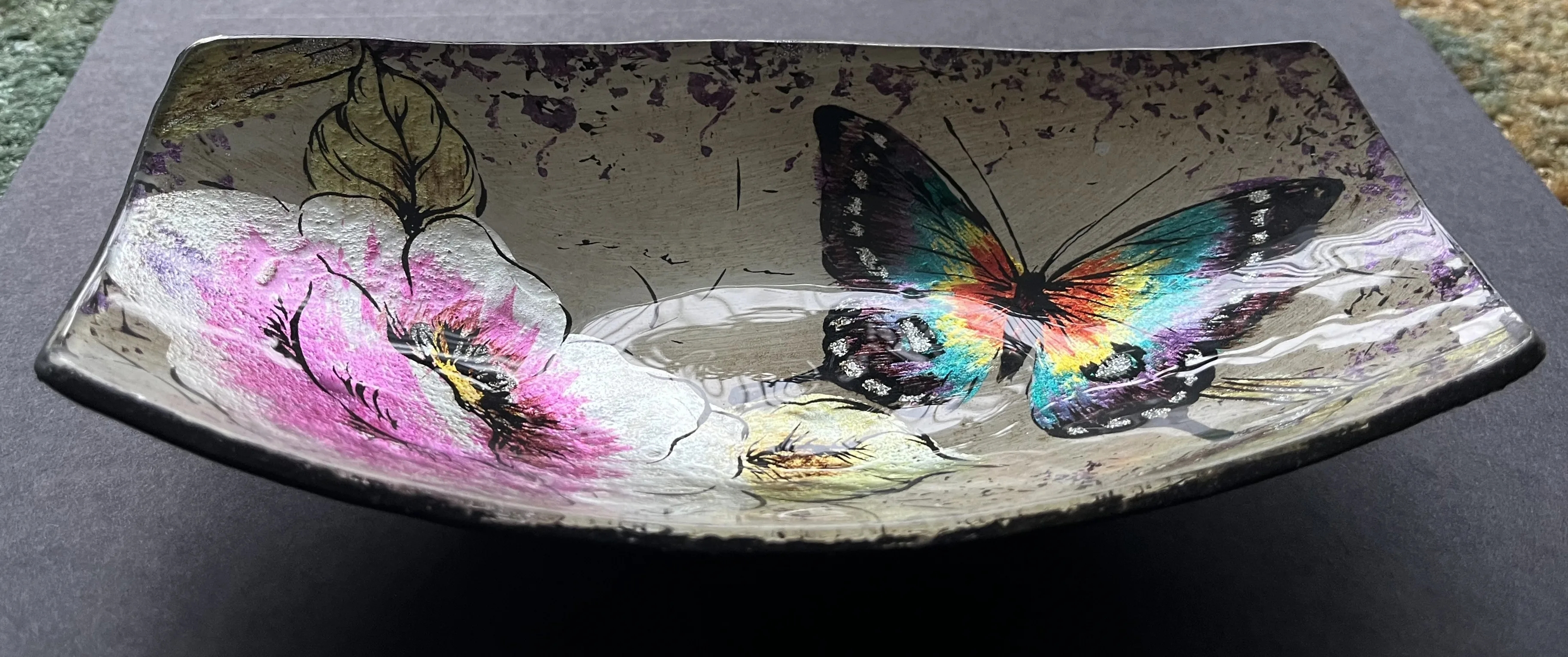 Decorative Butterfly & Floral Trinket Dish #Cleanout image indicator(2)