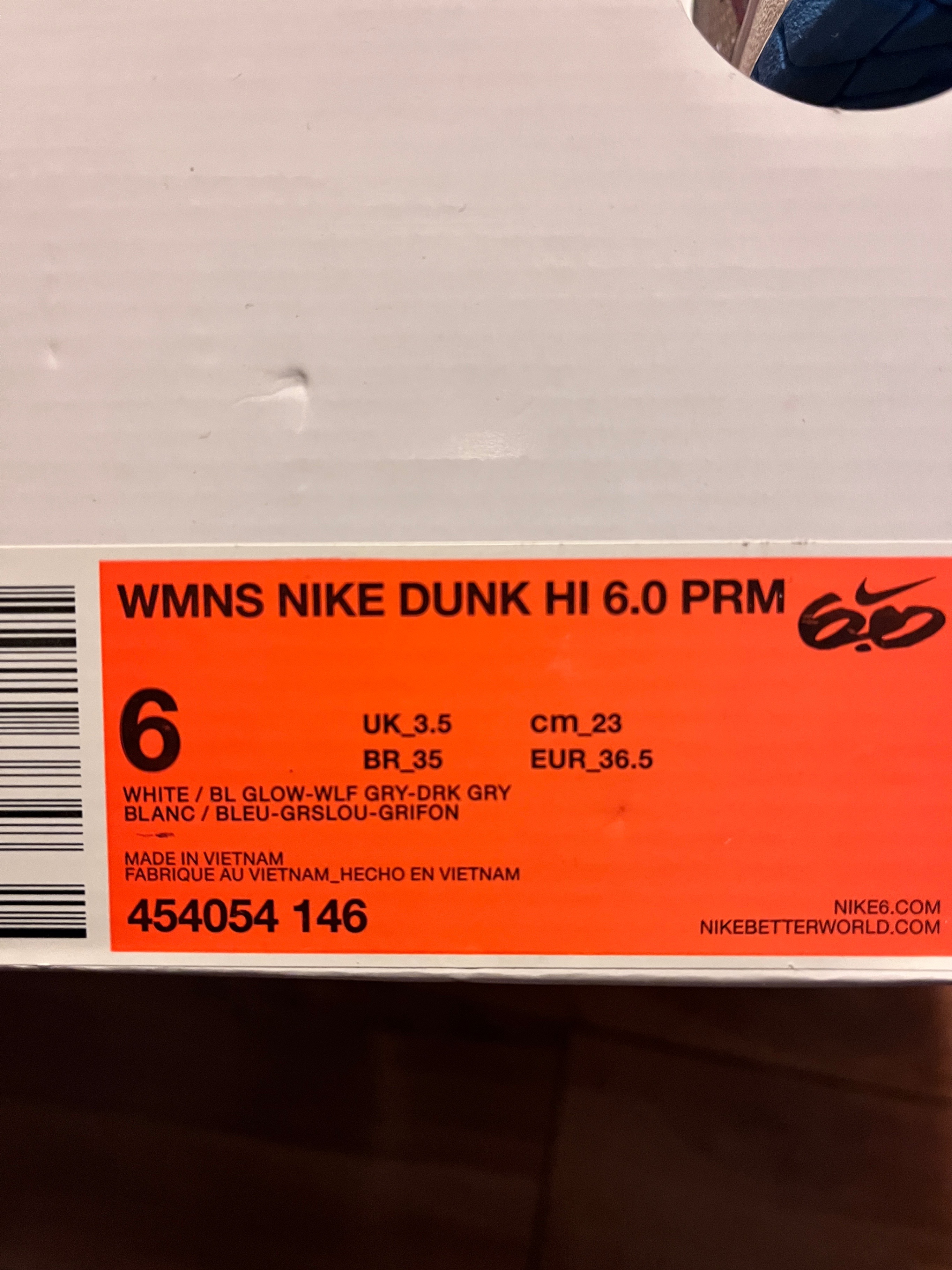 Nike Dunk High Grey Blue Sneakers - photo 5