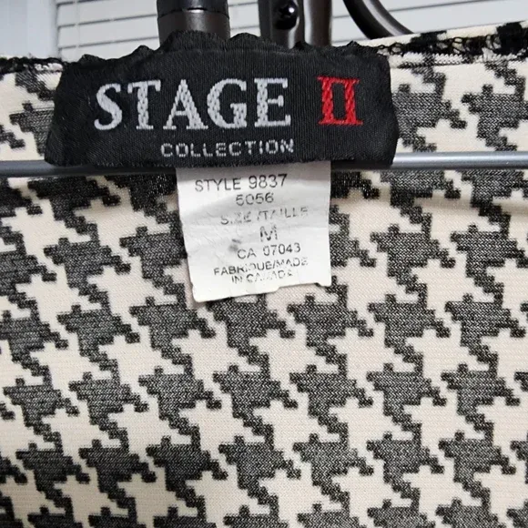 Stage II Collection Houndstooth Dress - Size M - photo 3