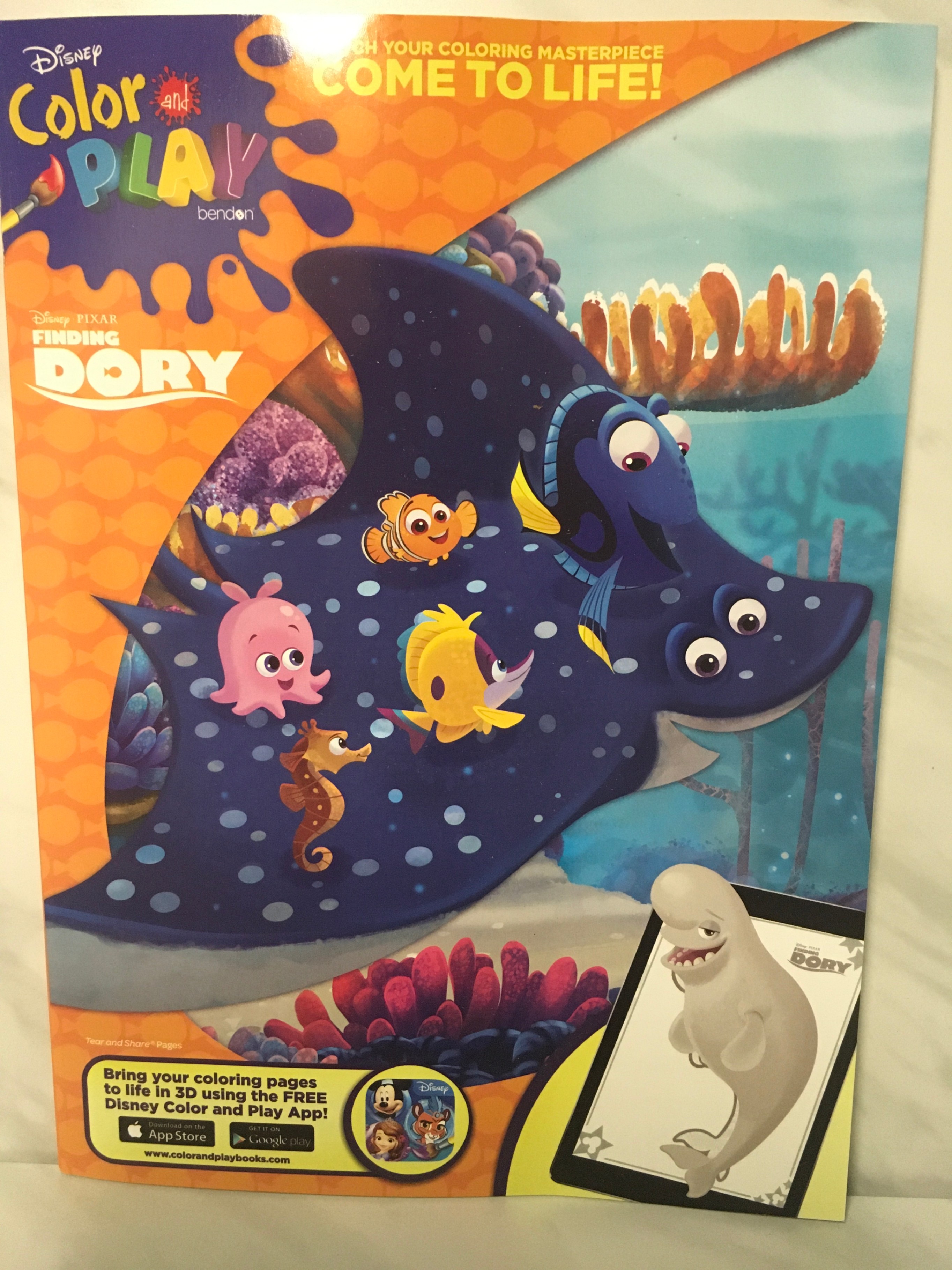 Disney Pixar Finding Dory Color & Play Coloring Book - photo 2