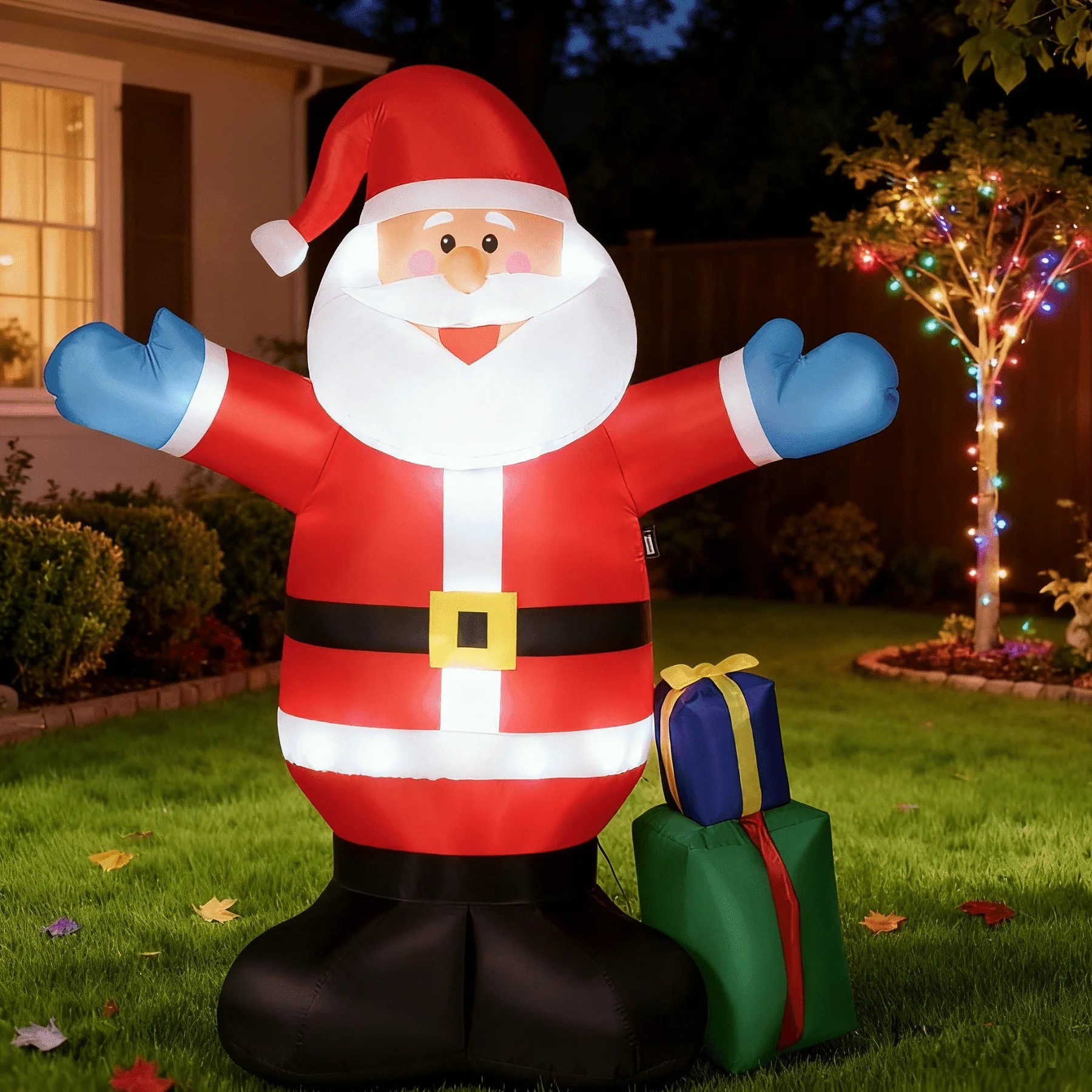 New Vivohome 5ft Christmas Inflatable Santa w/LED