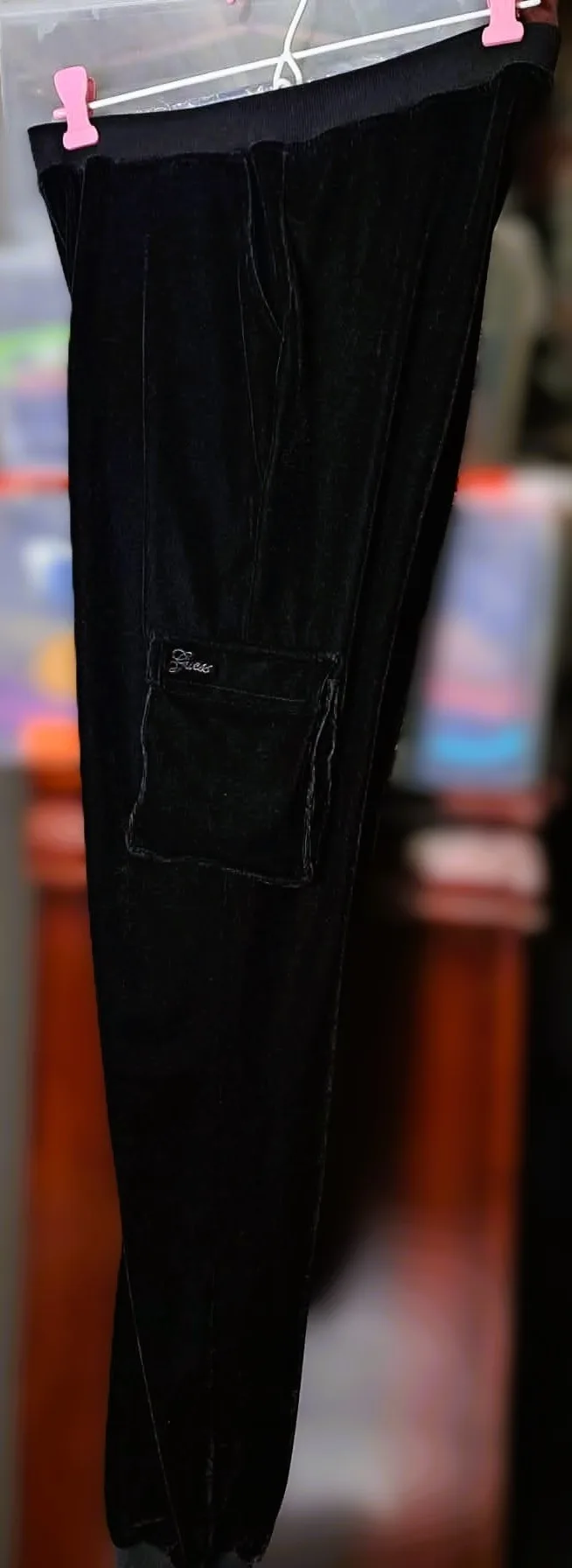 Guess Los Angeles Velvet Cargo Pants/Joggers #Cleanout image indicator(3)