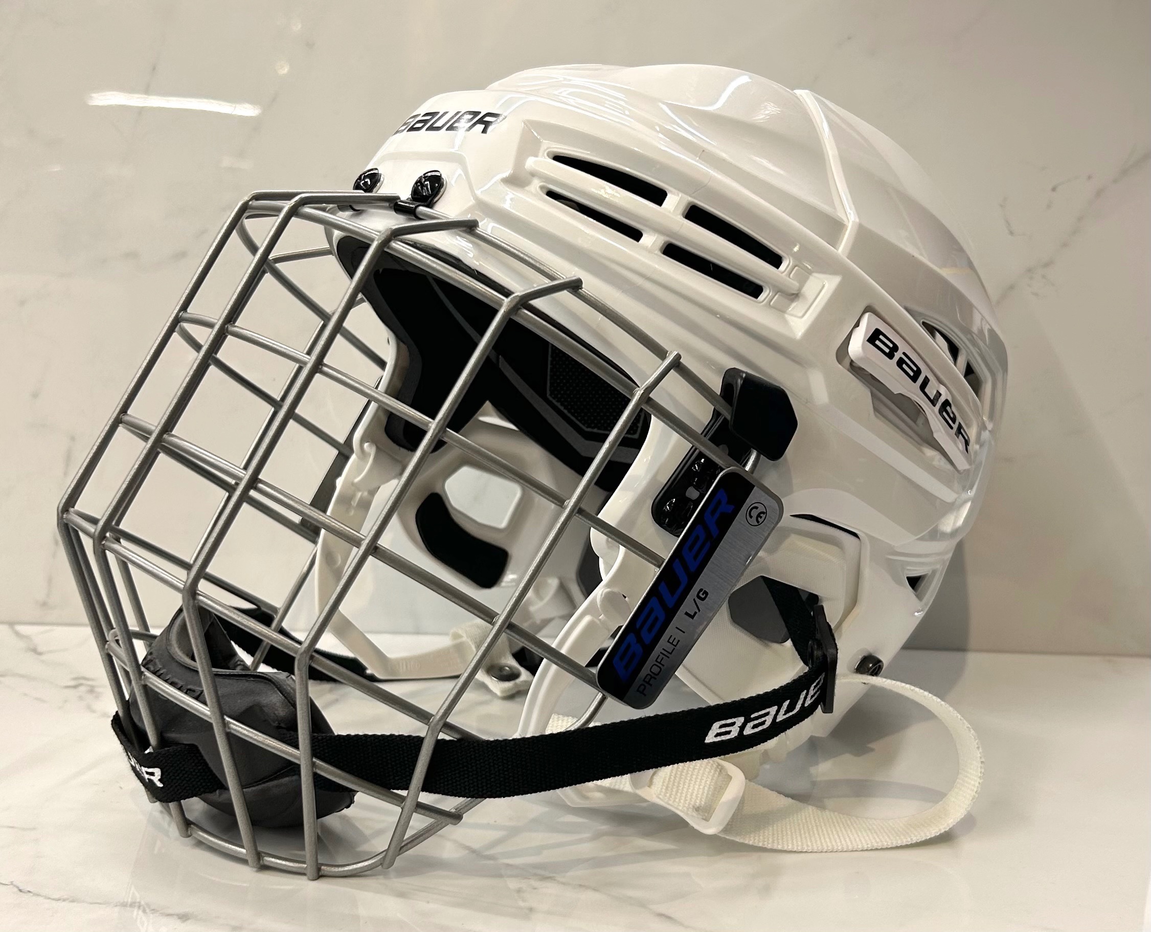 Bauer IMS 5.0 L White Hockey Helmet