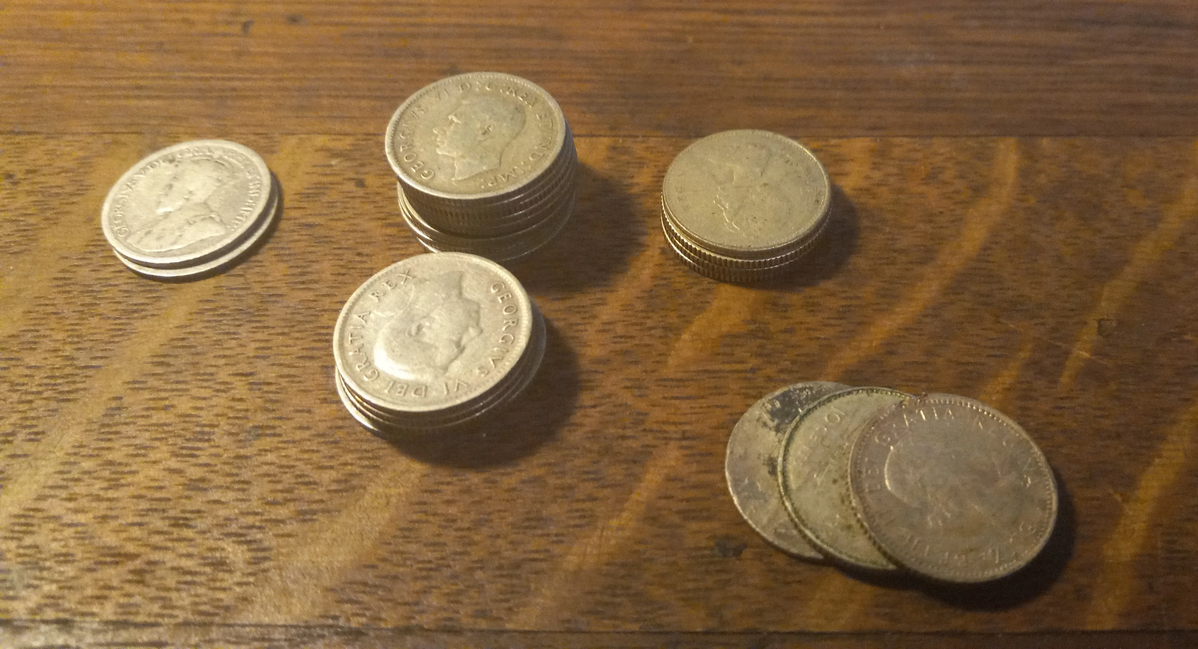 20 Canada 80% silver dimes + bonus