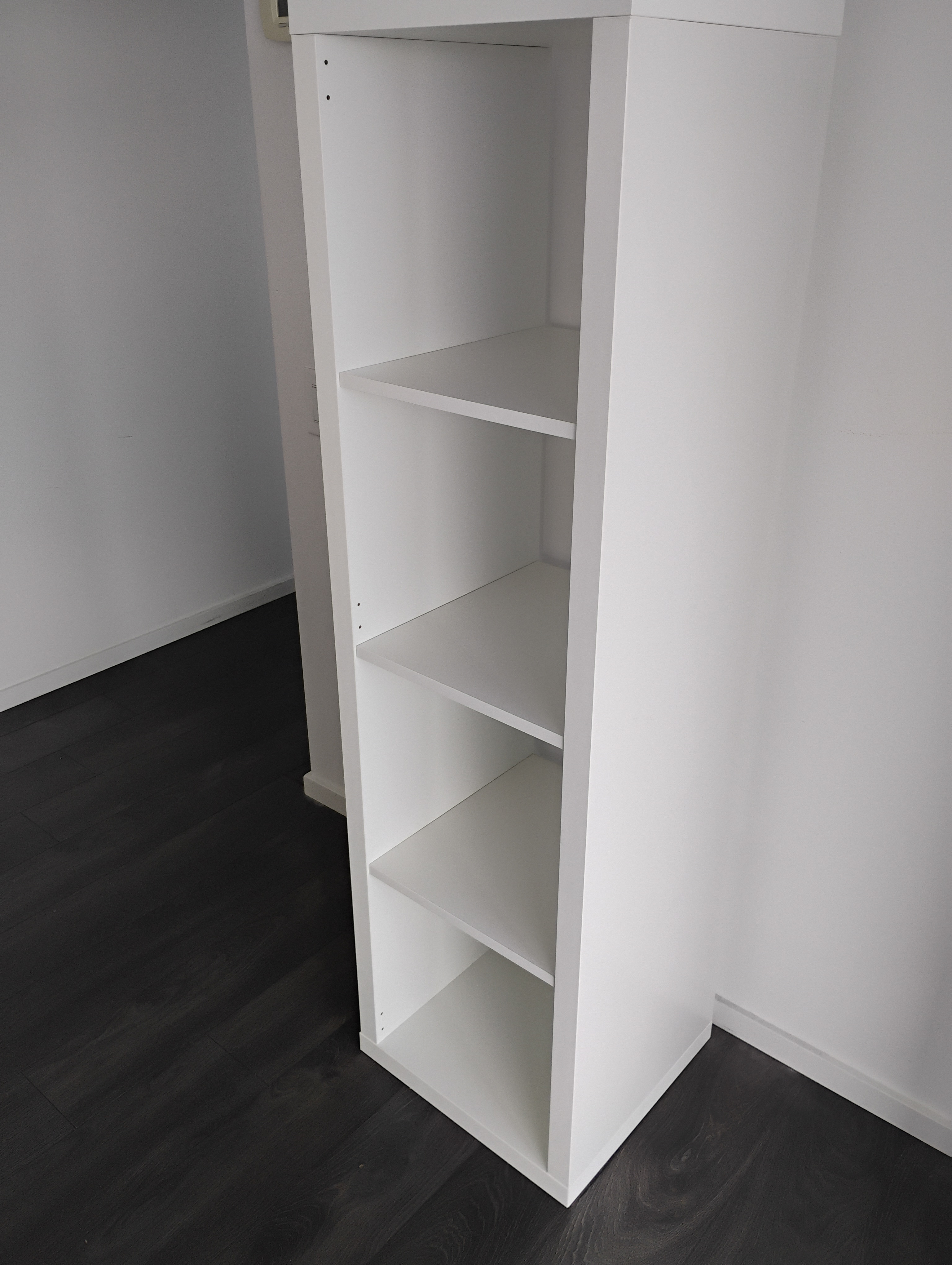 White Kallax Shelf (1x4) with Inserts - photo 3