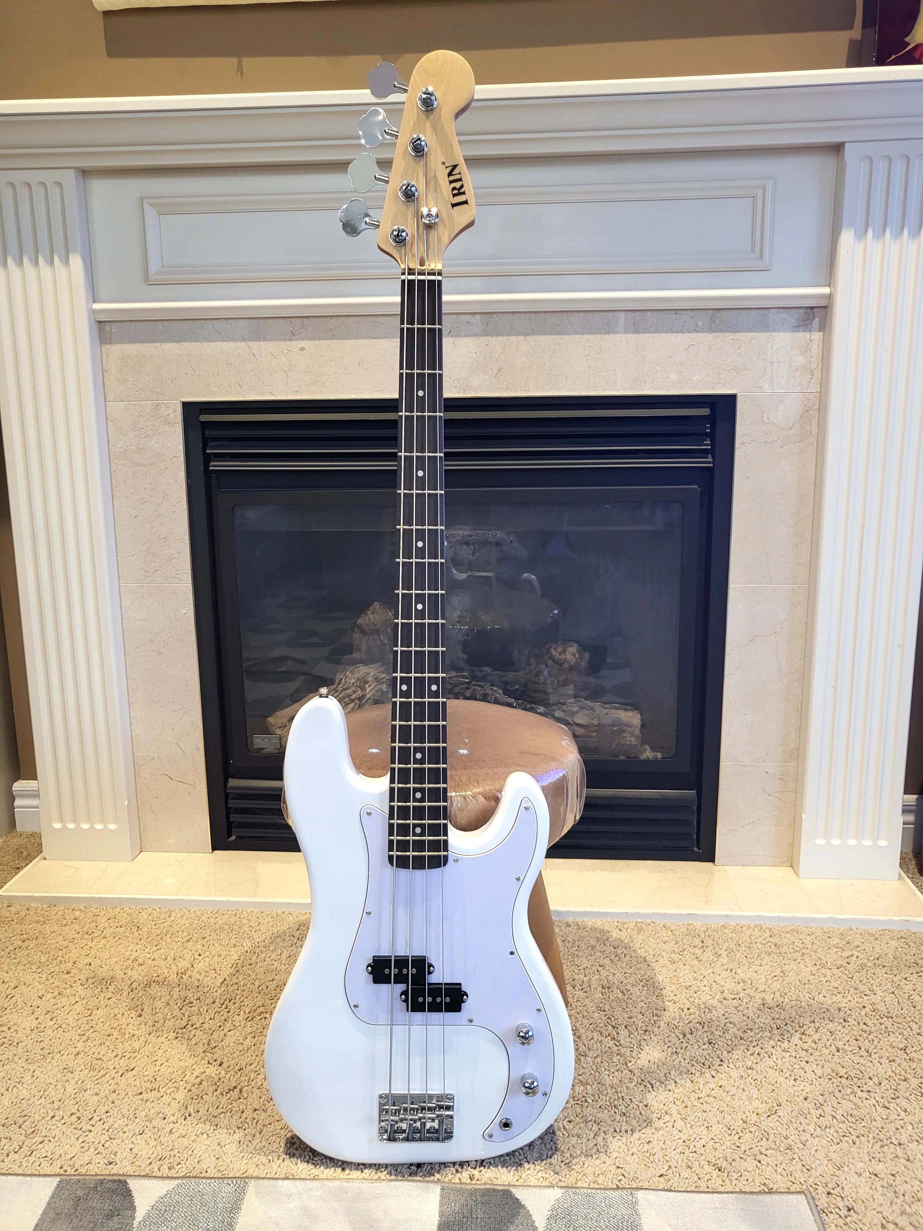 Brand New White Bass Guitar Precision style full size