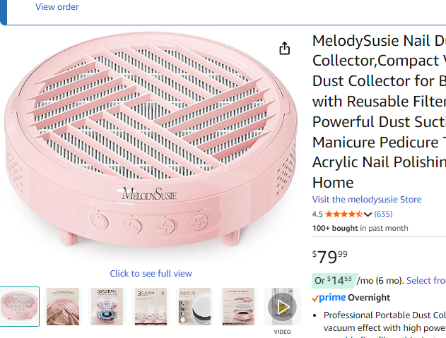 New Nail dust collector