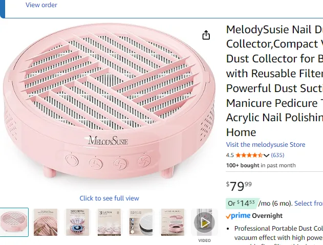 New Nail dust collector