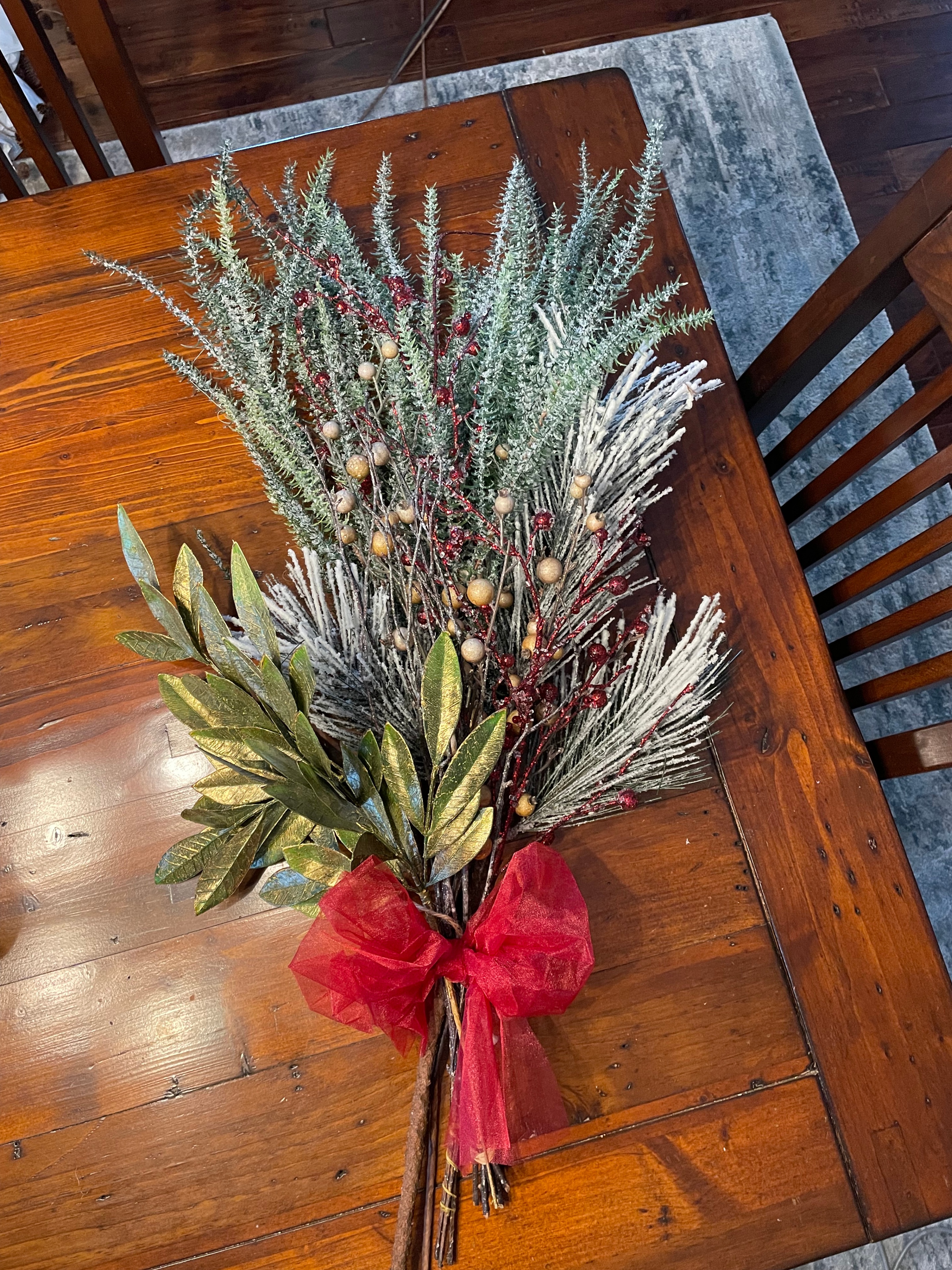 Winter/Holiday/Christmas Table Arrangements