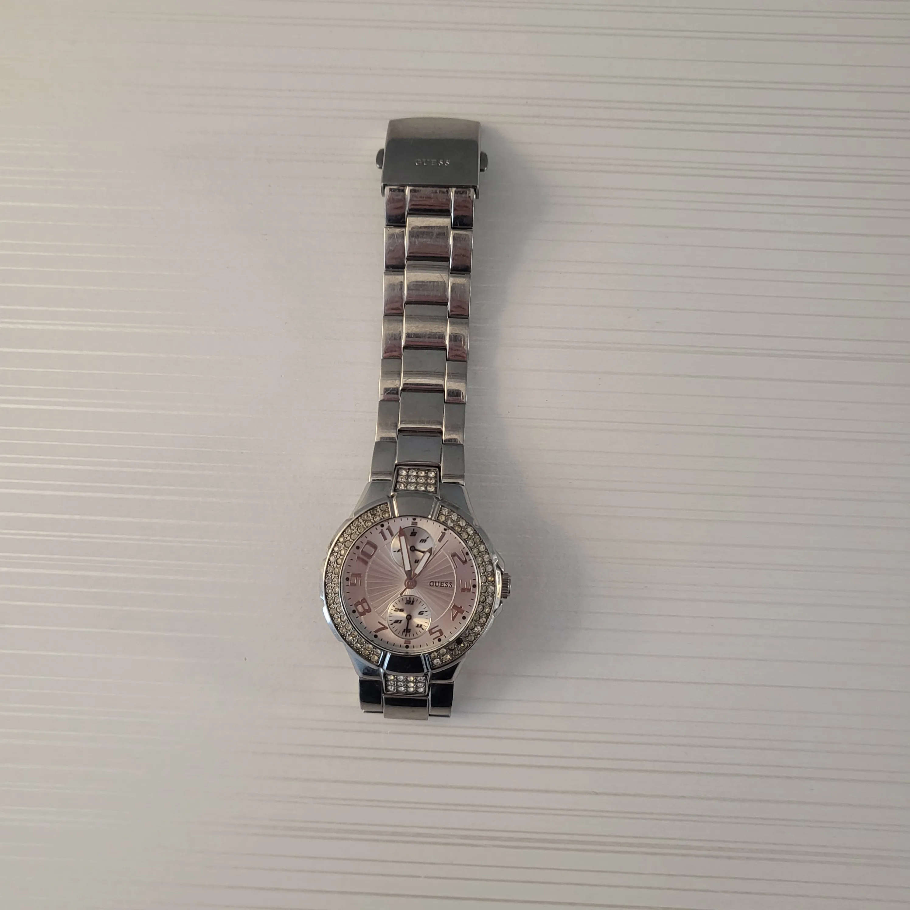 Gently Used! Guess Silver Chronograph Watch - Quick Pickup!🚀