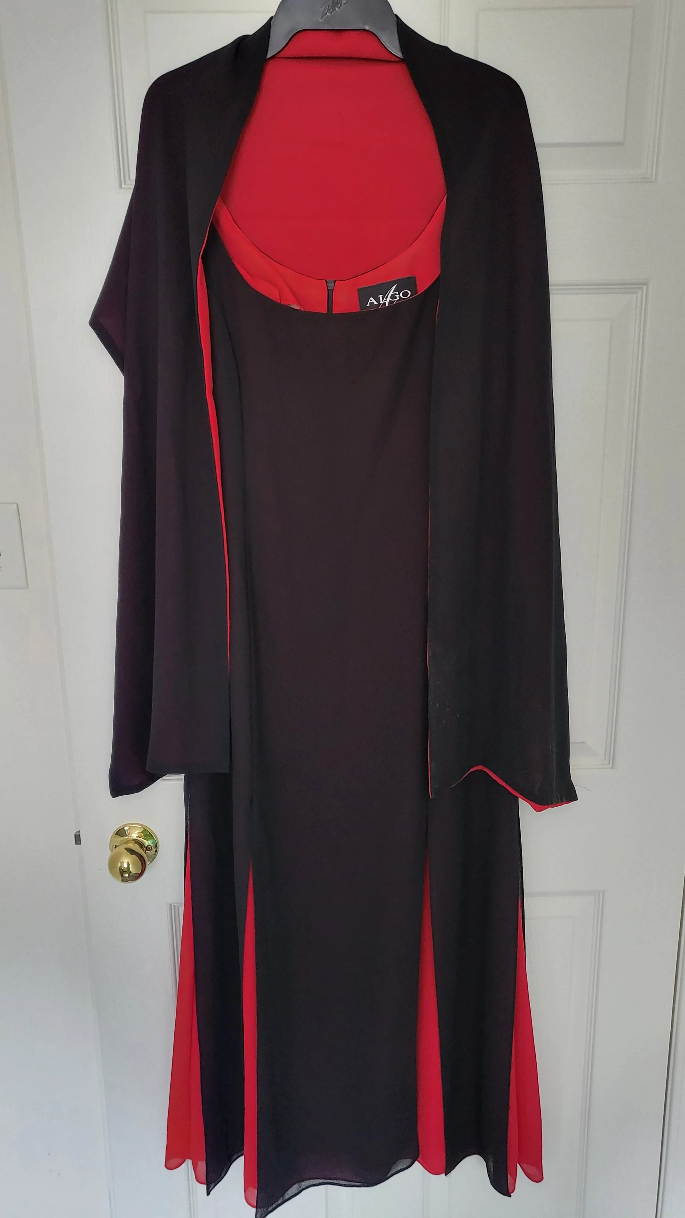 Great! - Algo Red & Black Small Dress + Scarf - Quick Pickup!🚀 image indicator(2)