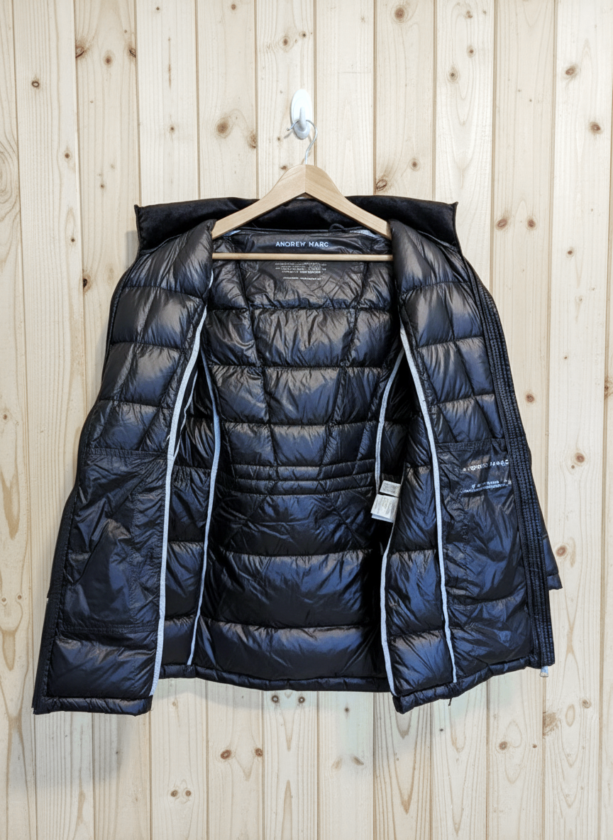 ANDREW MARC Women Blck Packable Duck Down Puffer Winter Jacket S - photo 5