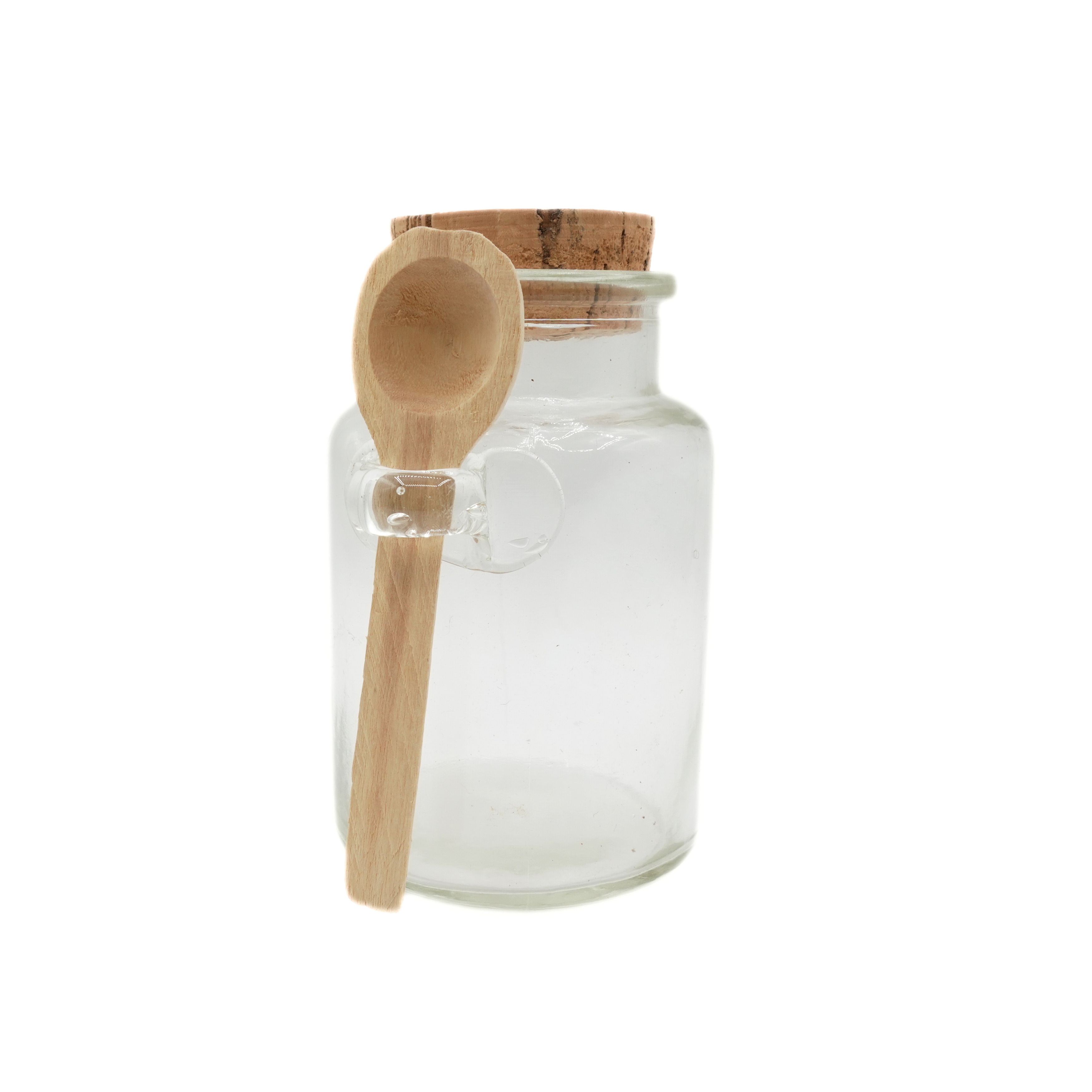 Small Glass Jar with Wooden Spoon - photo 2