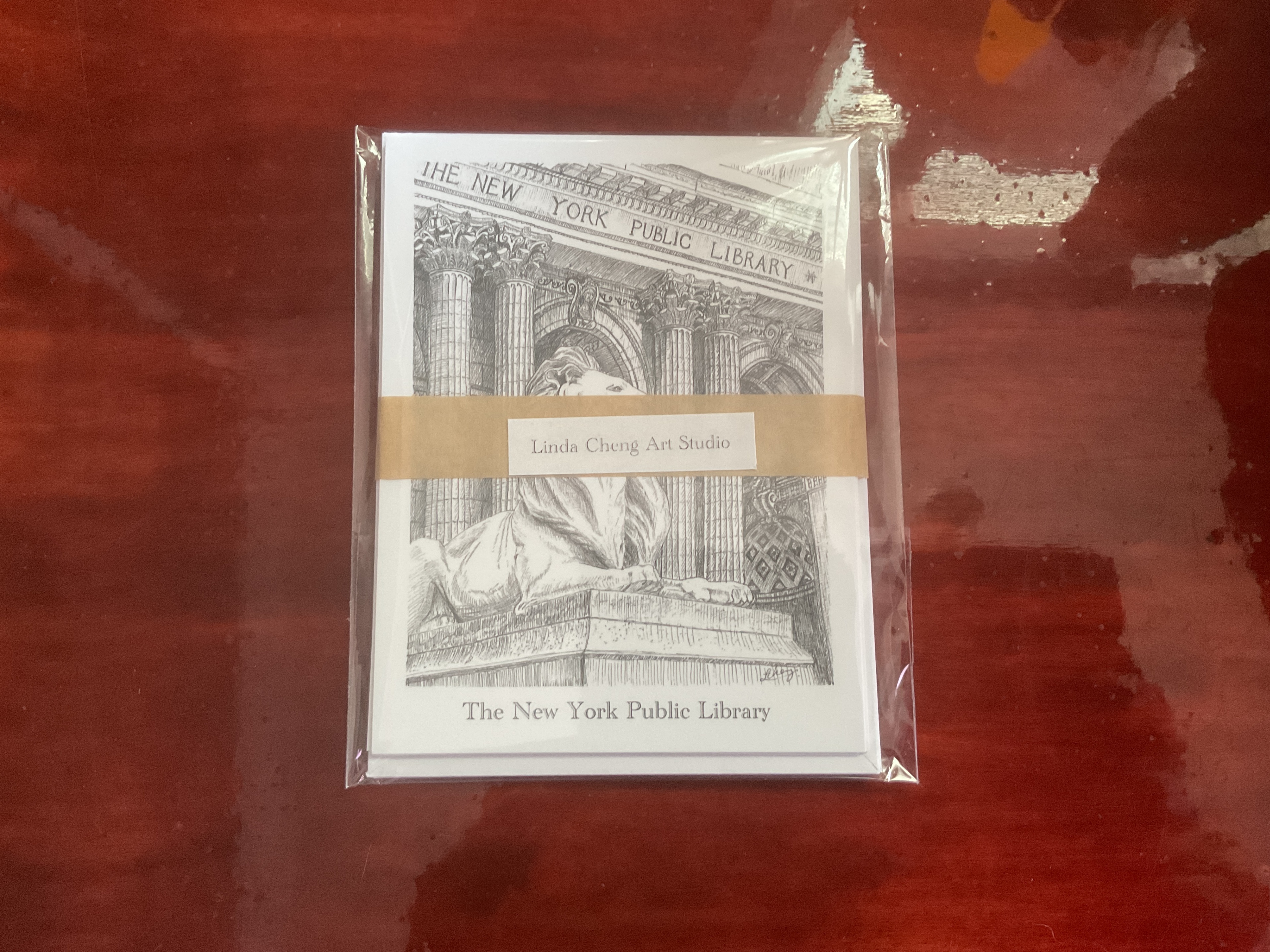 4 Pack Assorted Postcards from Artist Linda Cheng