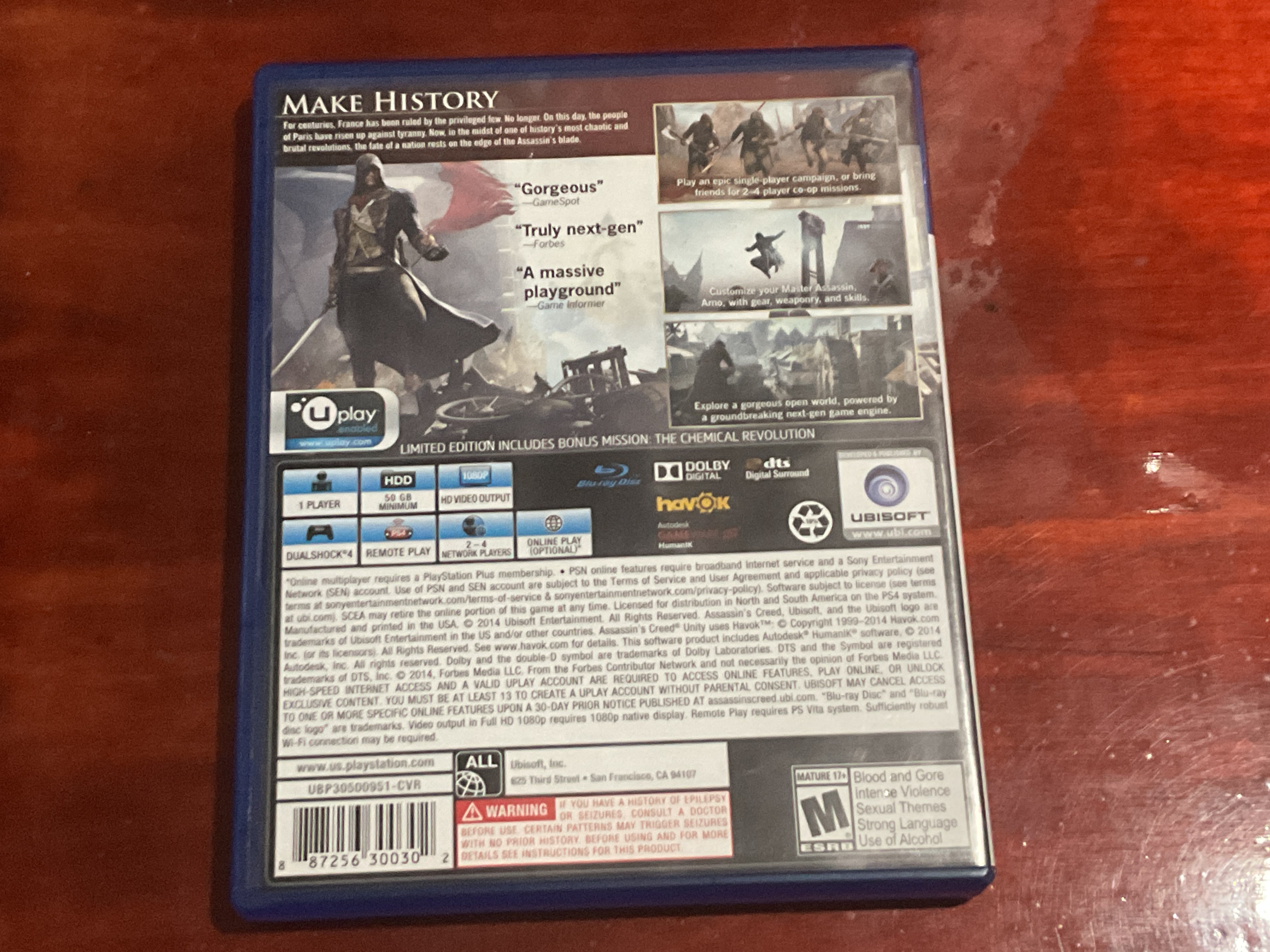 Assassin's Creed Unity Limited Edition PS4 Game - photo 2