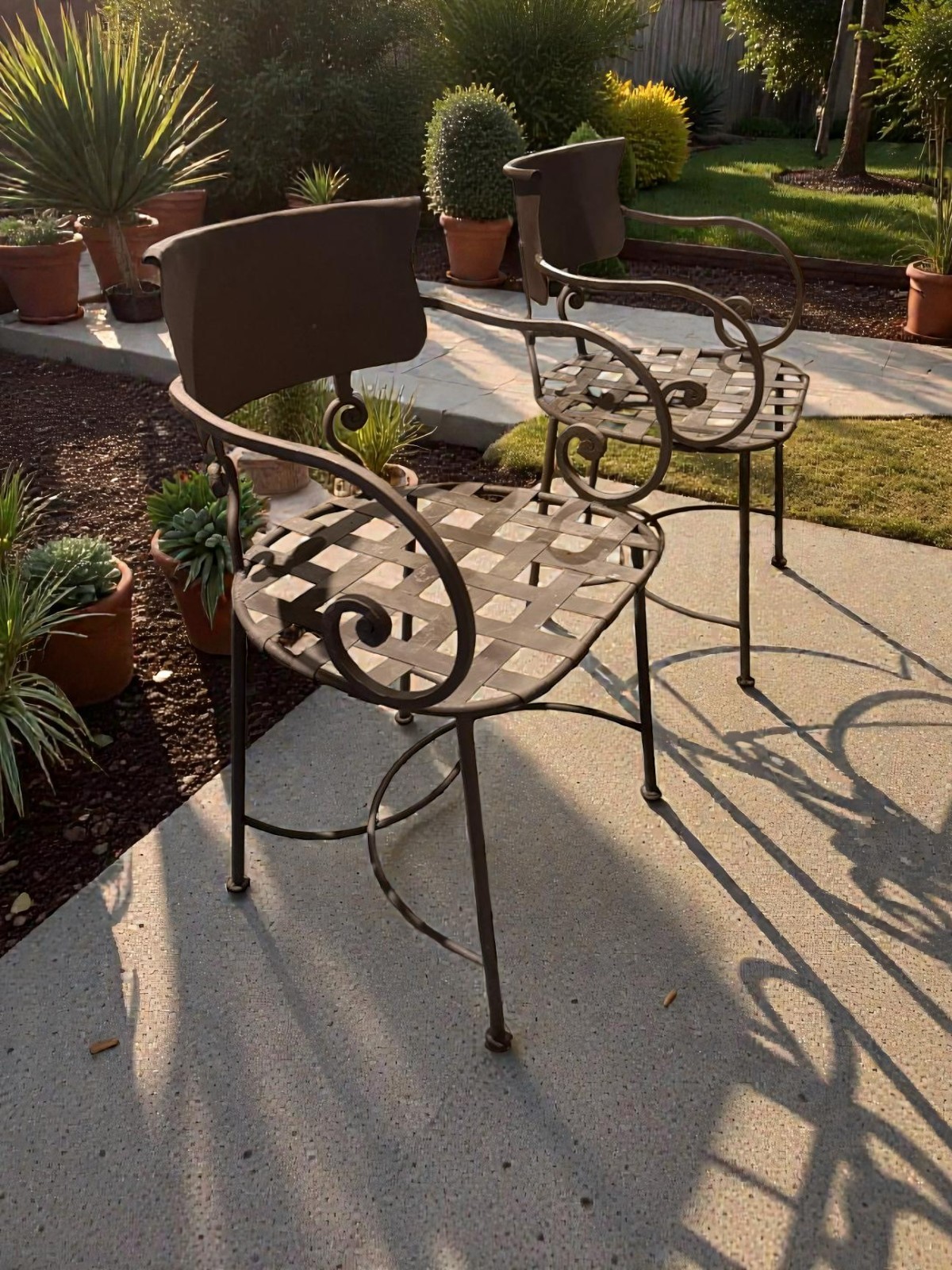 Metal Accent Chairs – Set of 2 VERY HEAVY - photo 3